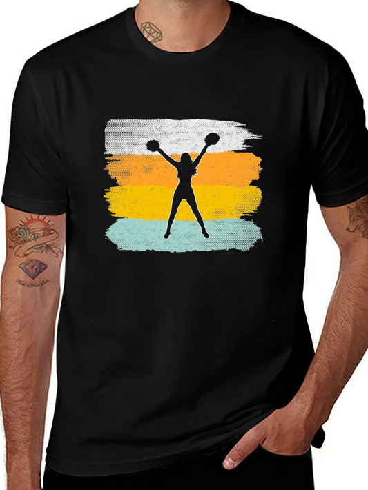 Cheerleader Silhouette Graphic T-Shirt
