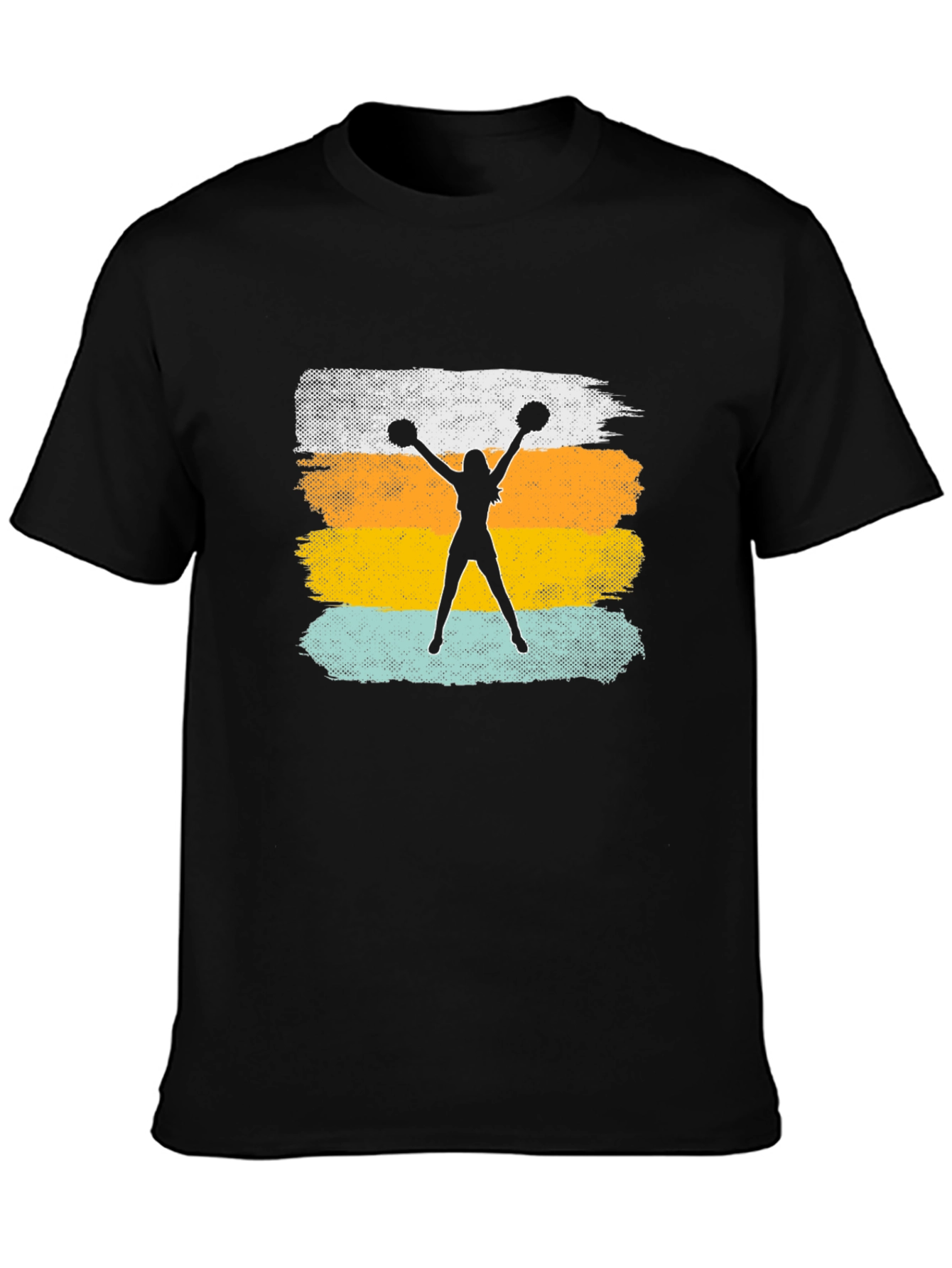 Cheerleader Silhouette Graphic T-Shirt