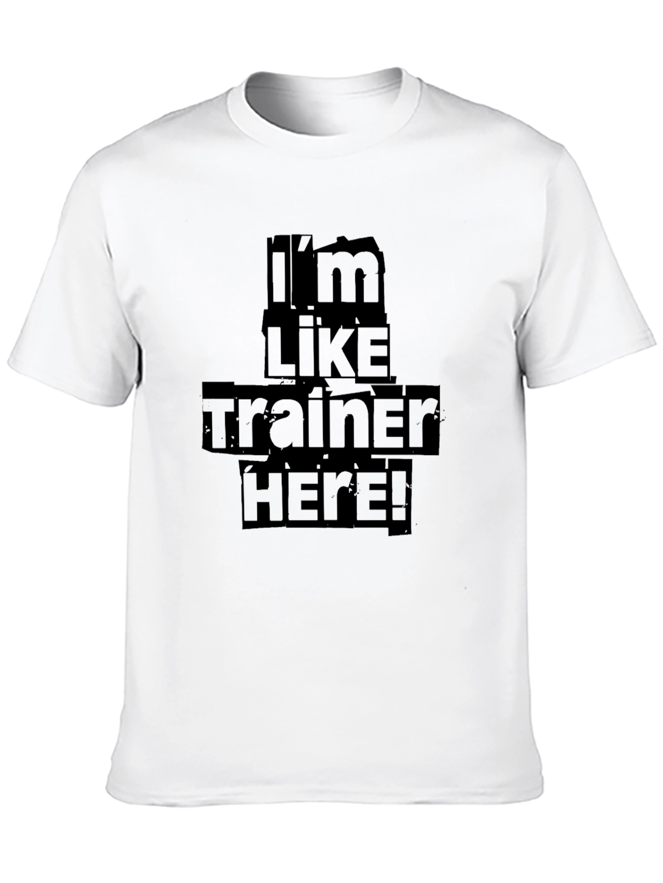 Im Like Trainer Here! Black Graphic T-Shirt