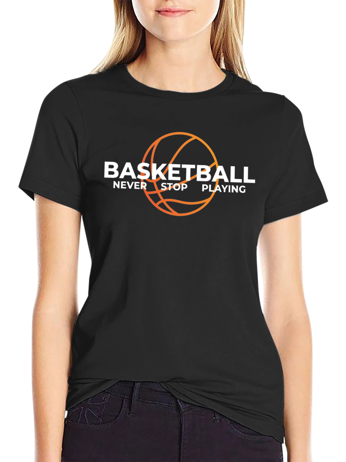 Basketball Never Stop Playing Graphic Tee