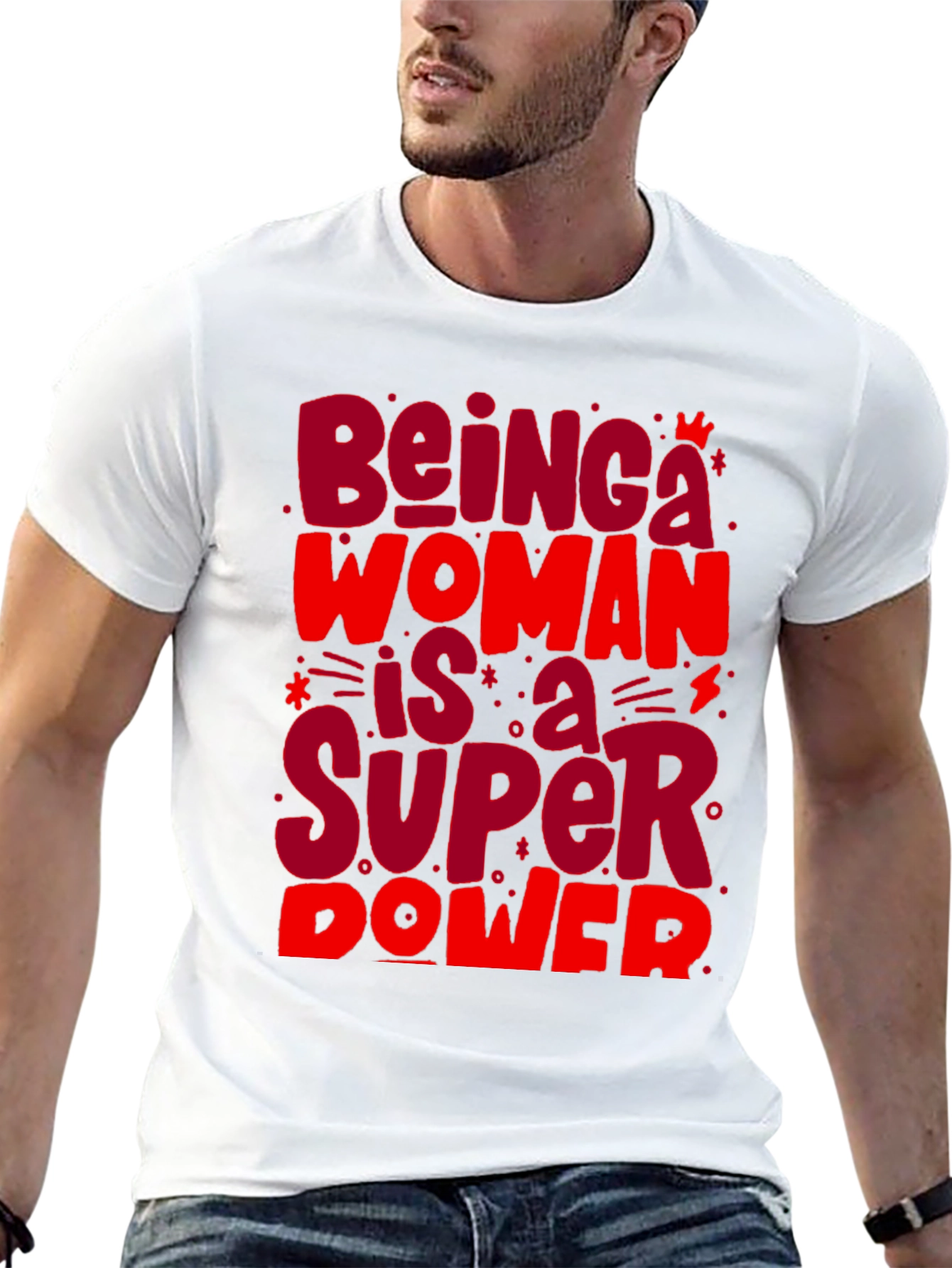 Empowered Woman Super Power Graphic Tee