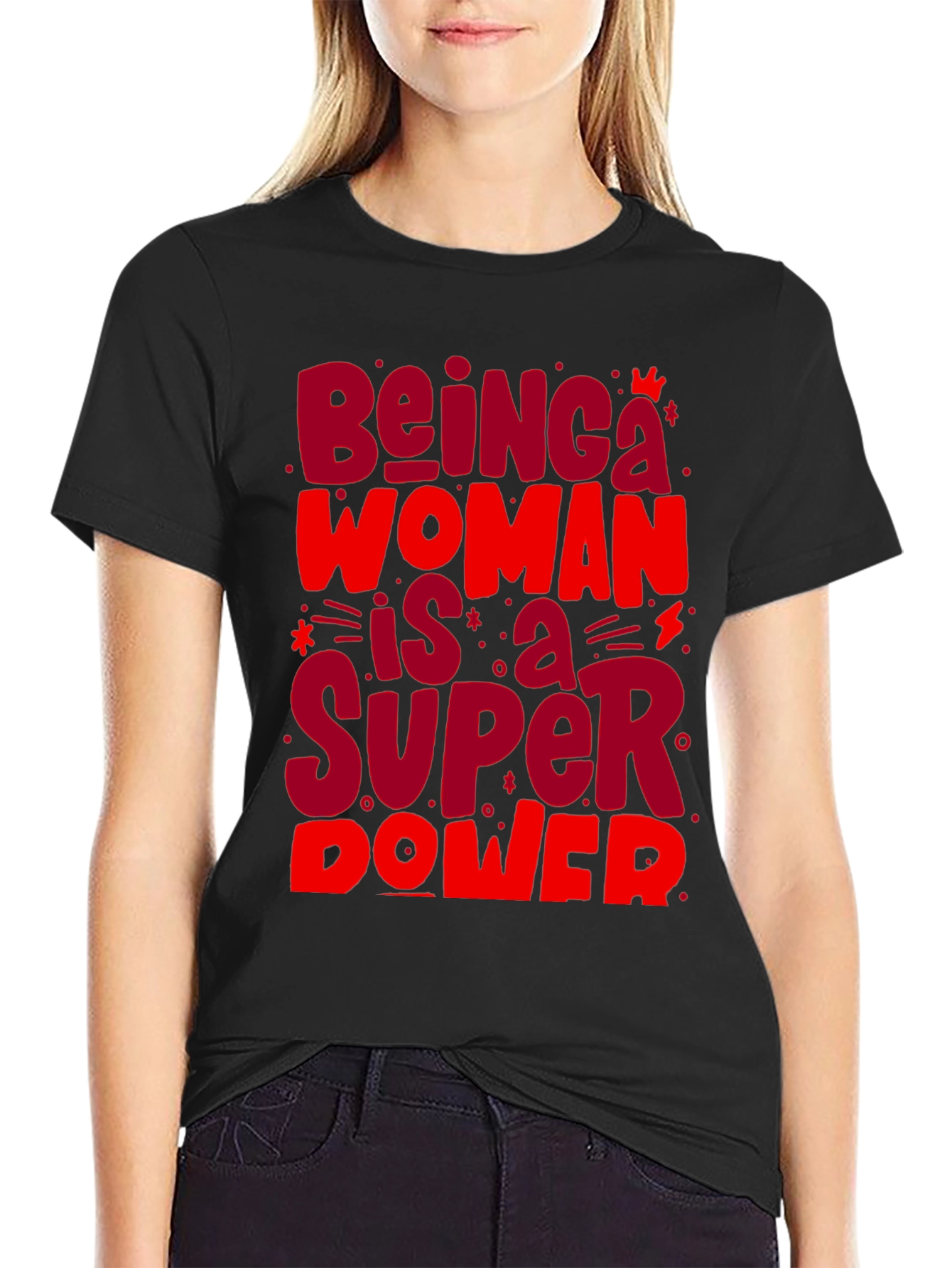 Empowered Woman Super Power Graphic Tee