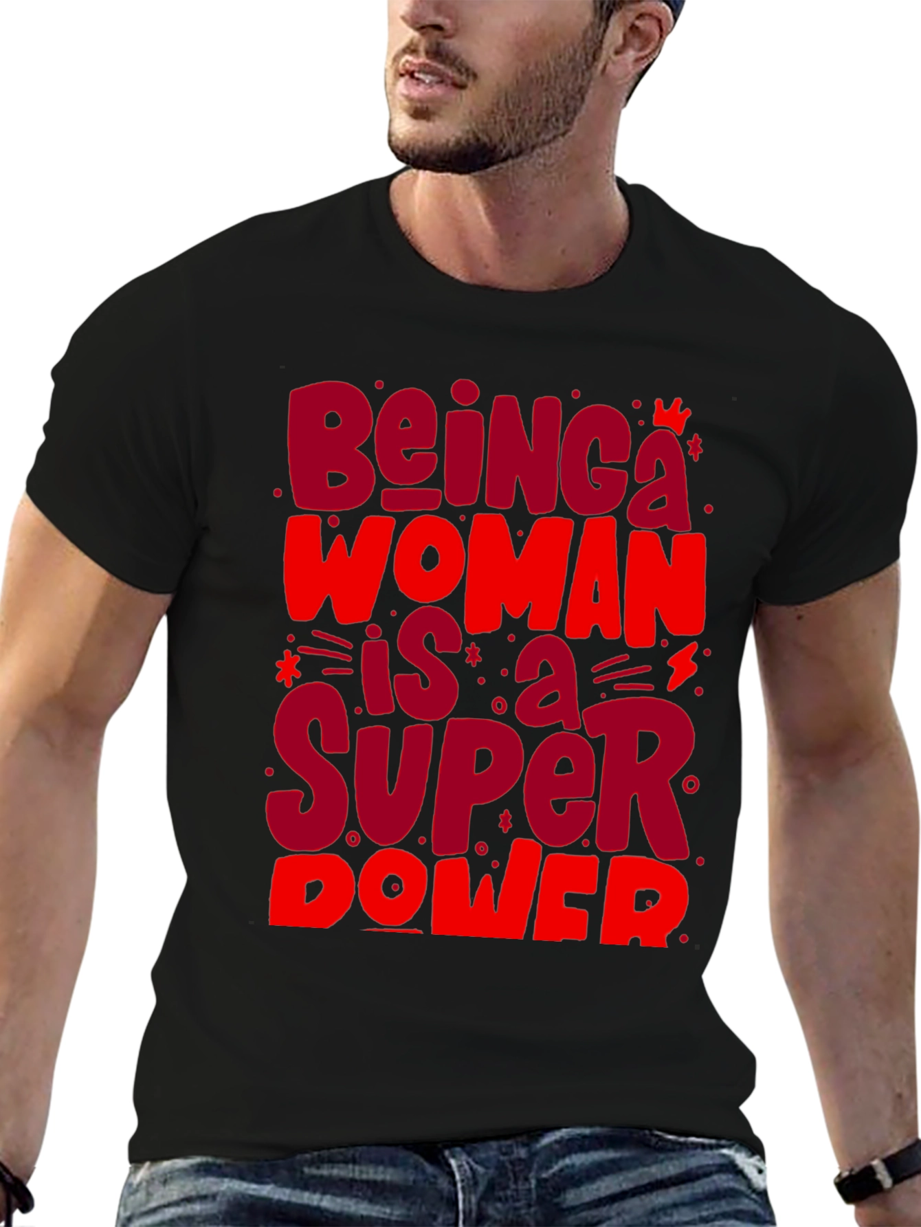 Empowered Woman Super Power Graphic Tee