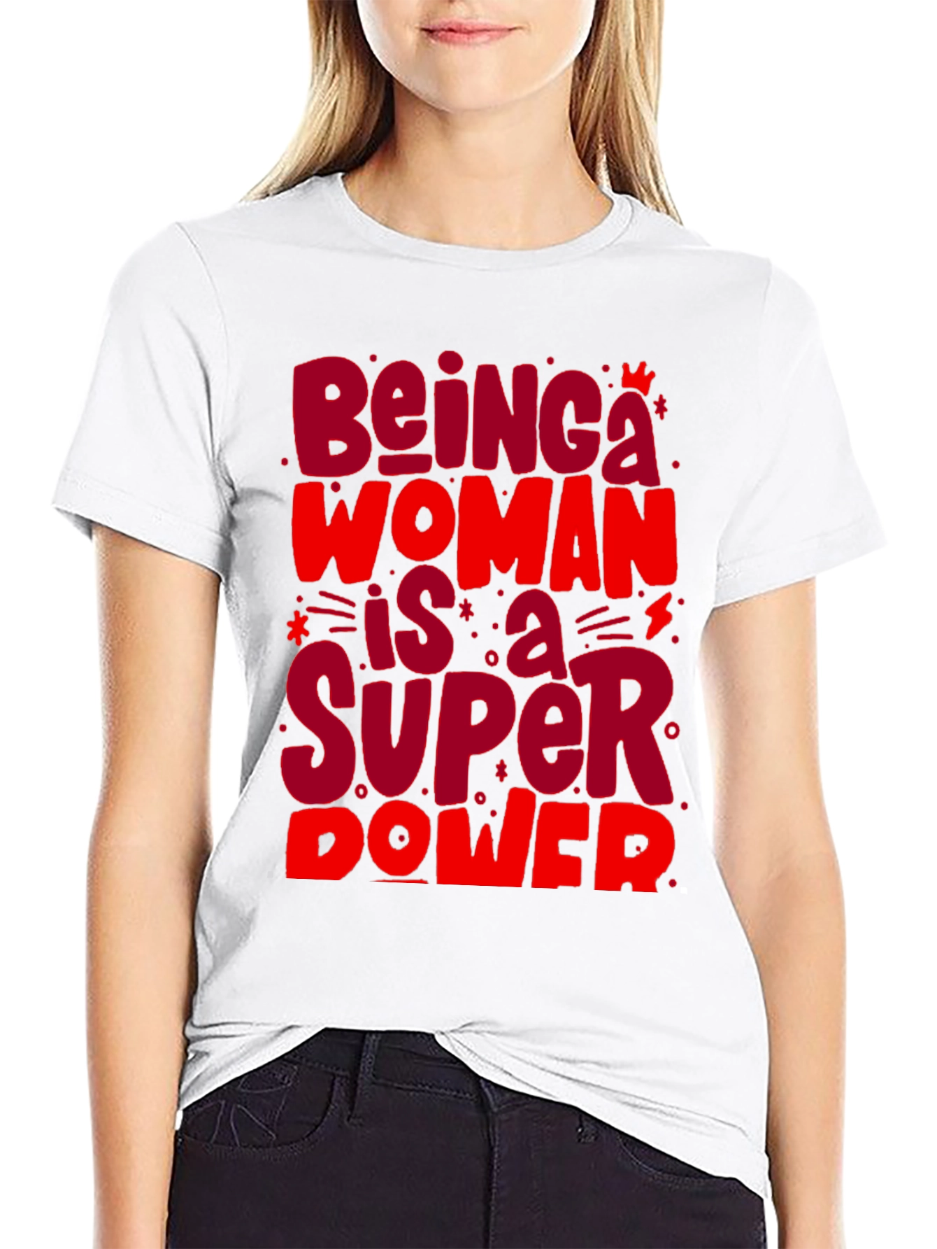 Empowered Woman Super Power Graphic Tee