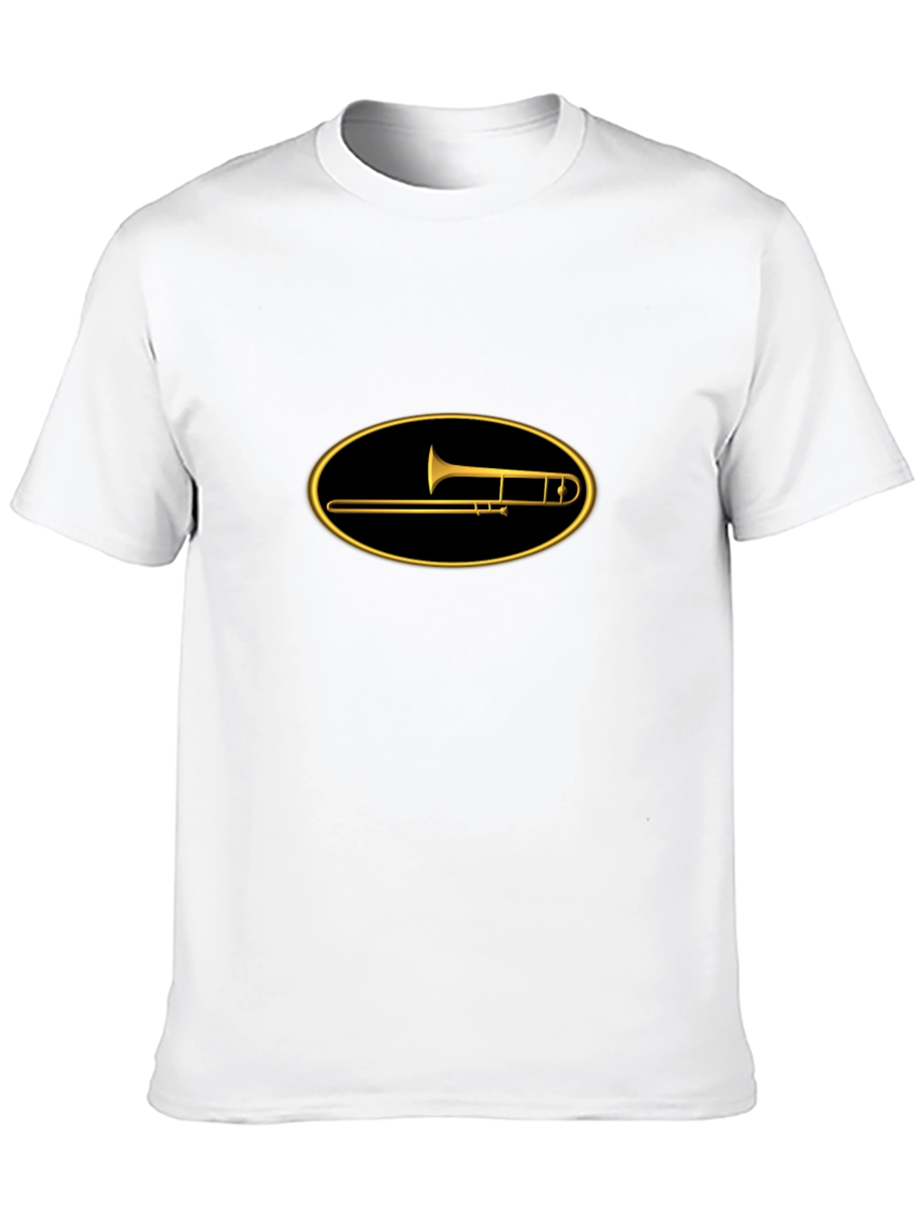 Black Trombone Graphic T-Shirt