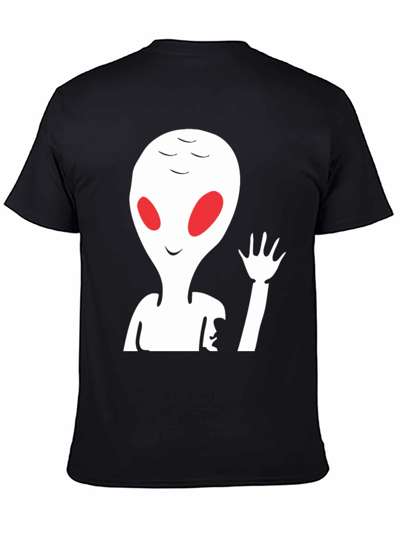 Alien Graphic Print Crew Neck Tee