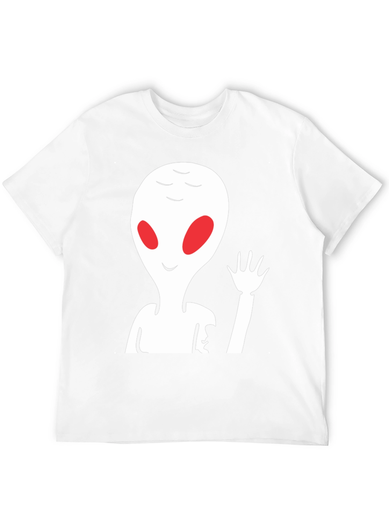Alien Graphic Print Crew Neck Tee