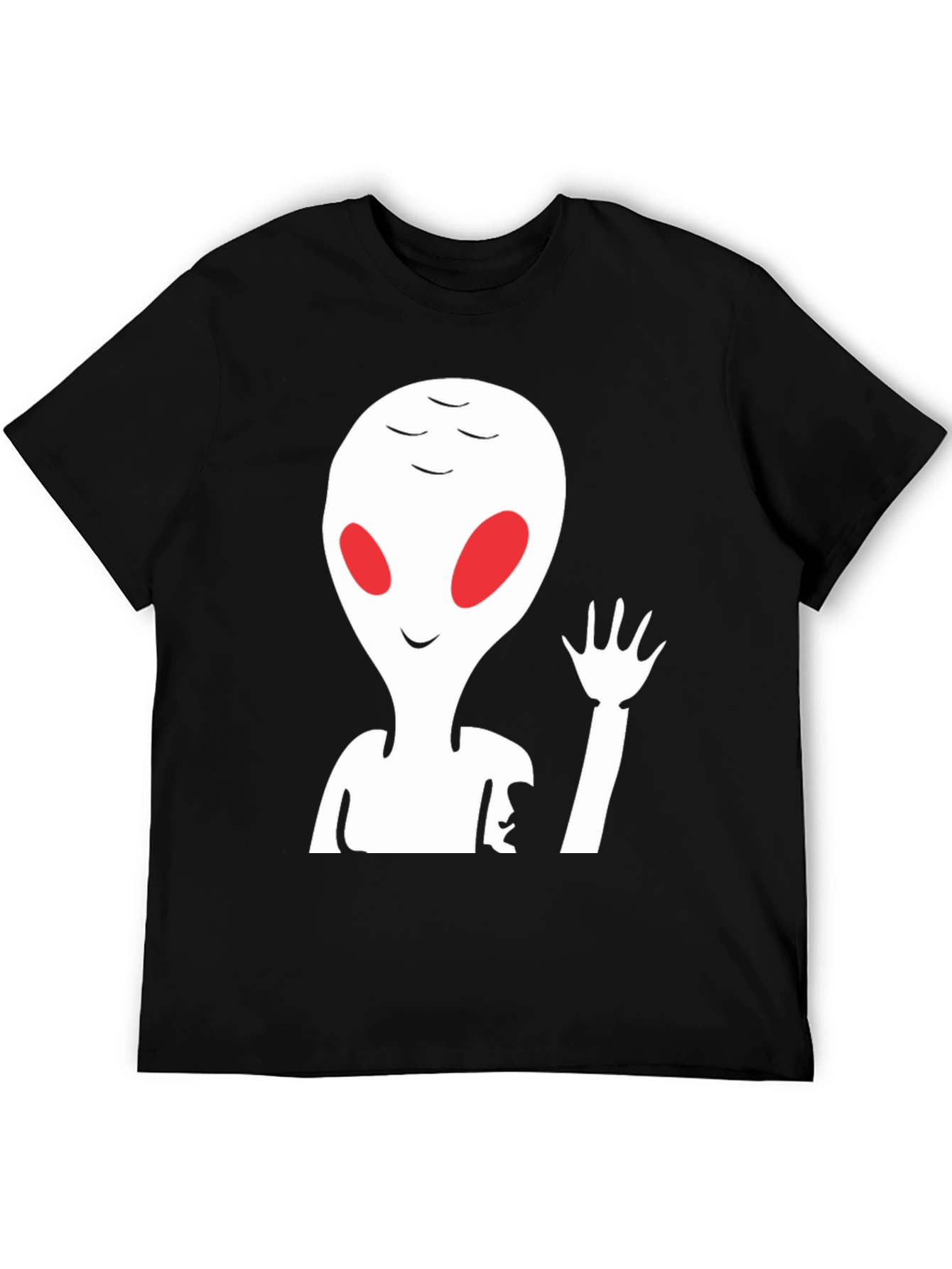 Alien Graphic Print Crew Neck Tee
