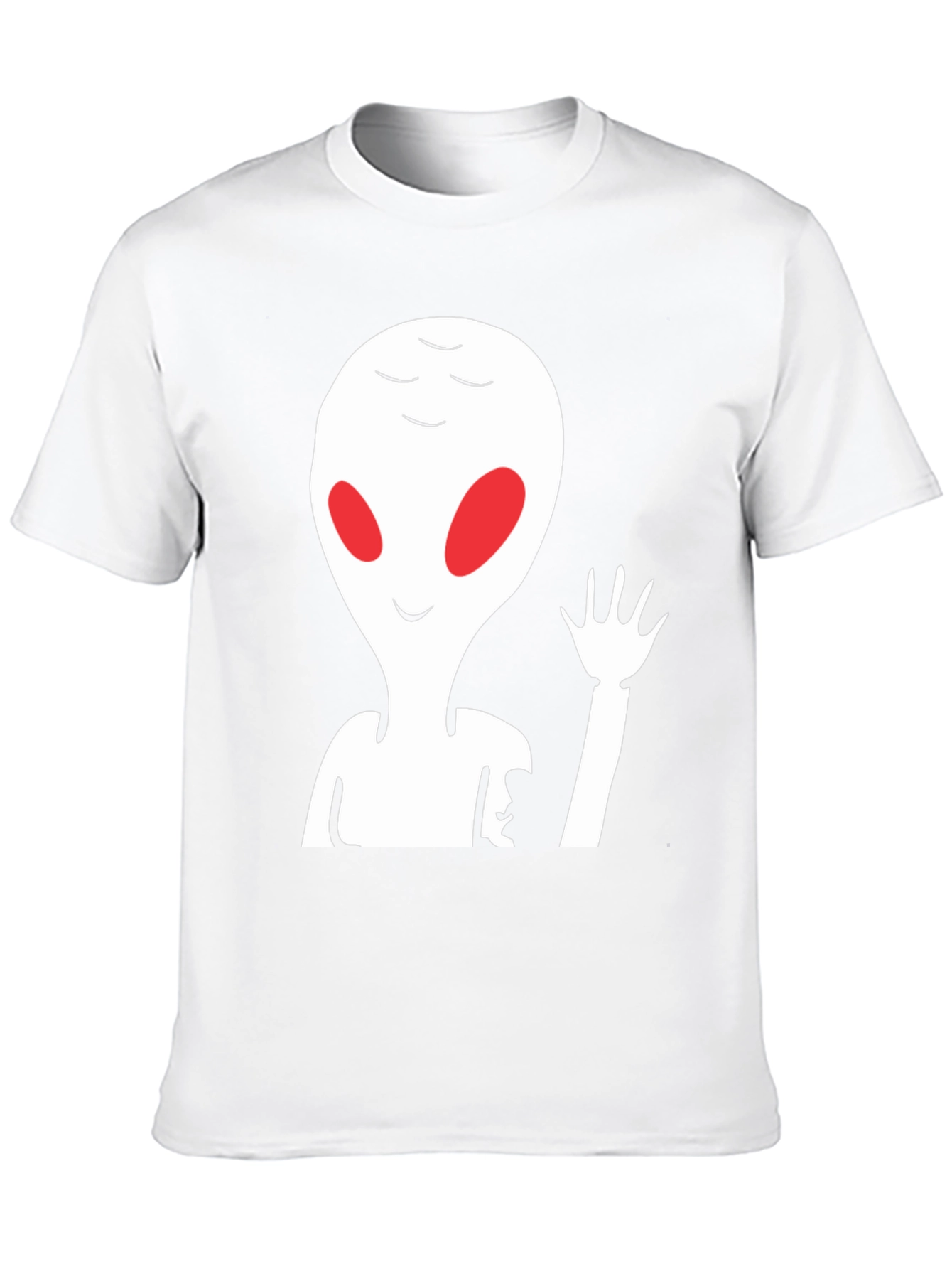 Alien Graphic Print Crew Neck Tee