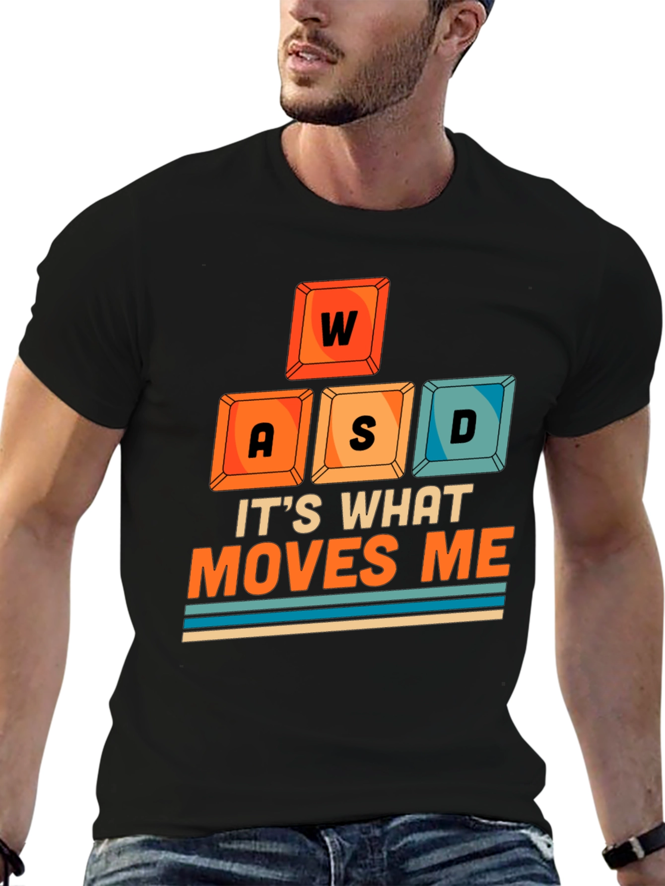 Gamer T-Shirt WASD Moves Me