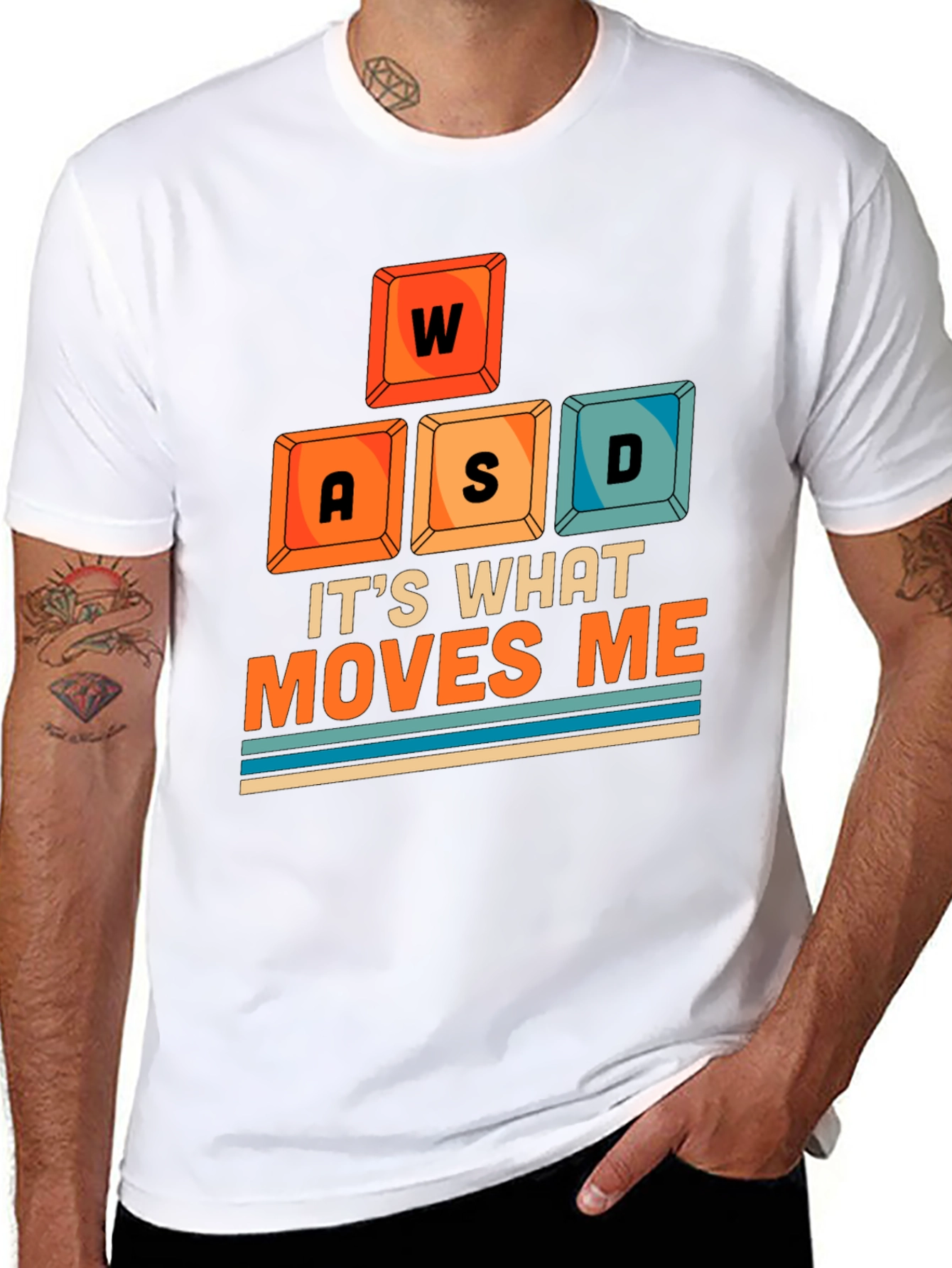 Gamer T-Shirt WASD Moves Me
