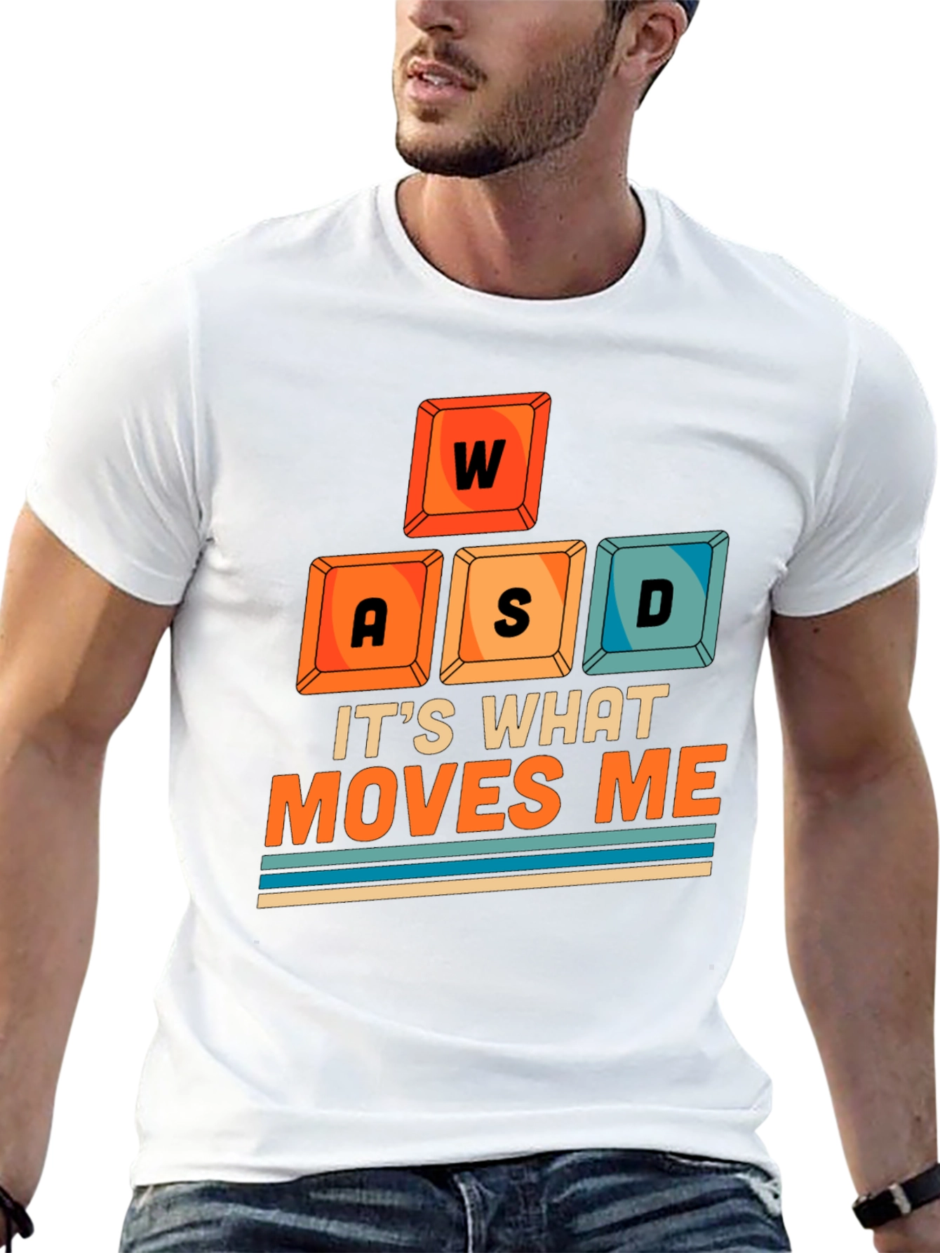 Gamer T-Shirt WASD Moves Me