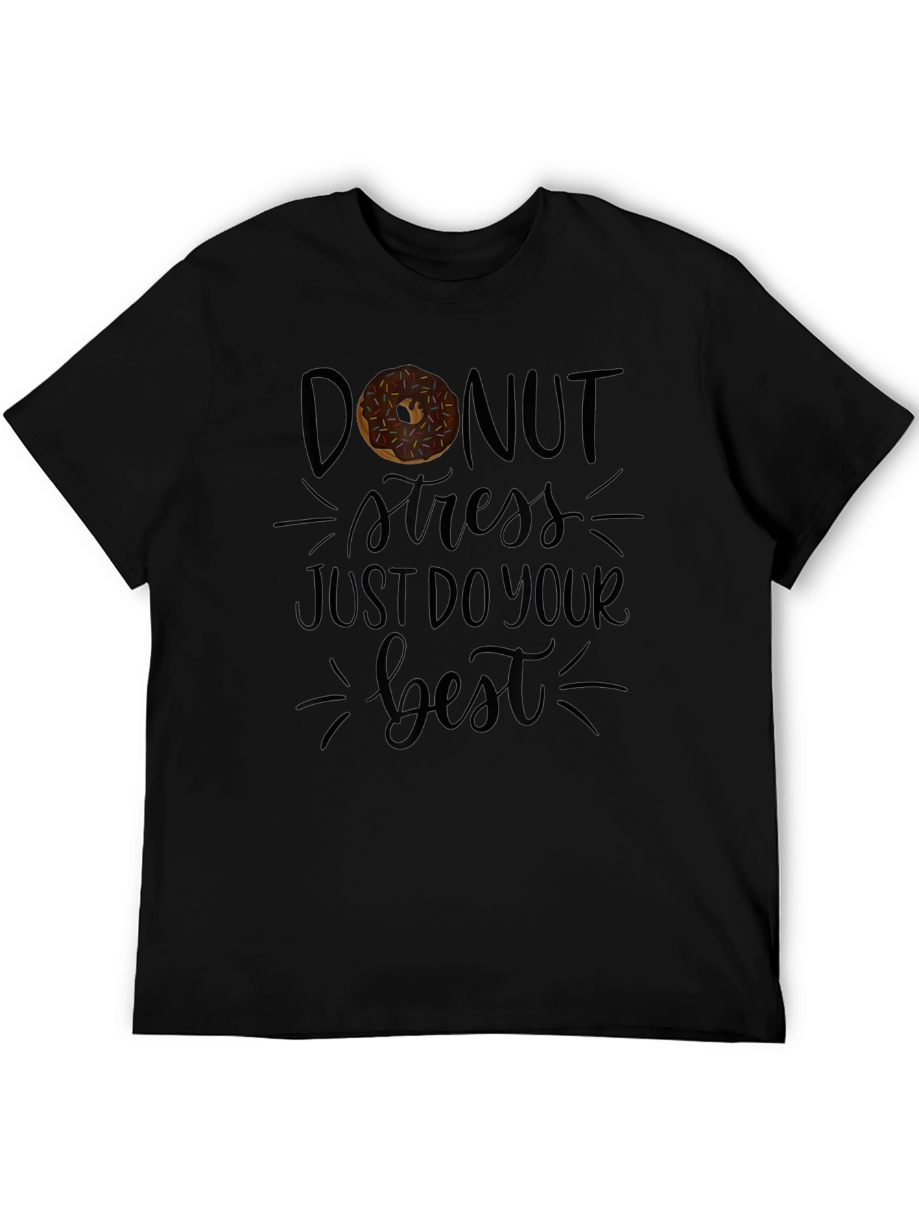 Donut Stress T-Shirt Funny Graphic Tee