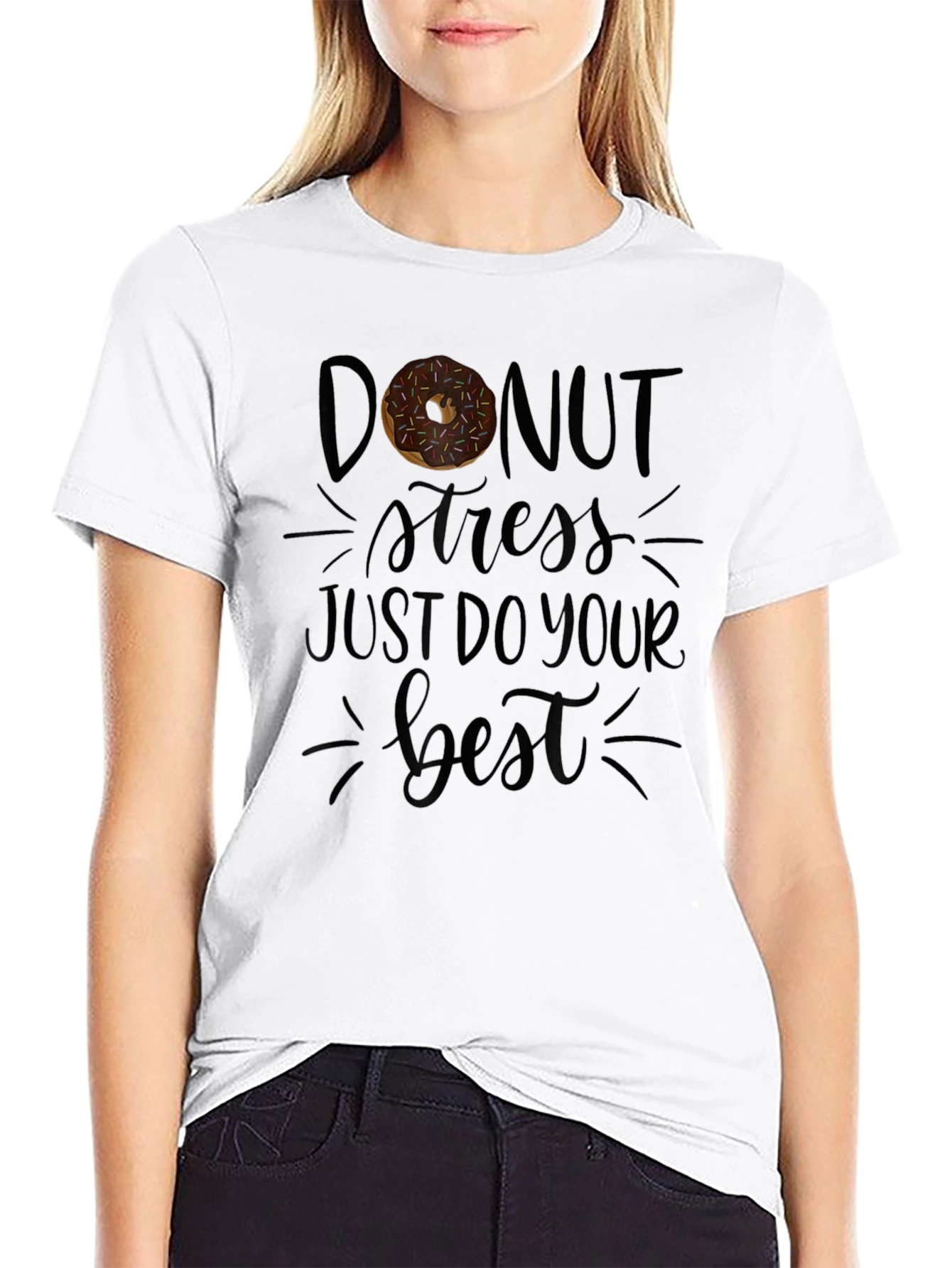 Donut Stress T-Shirt Funny Graphic Tee