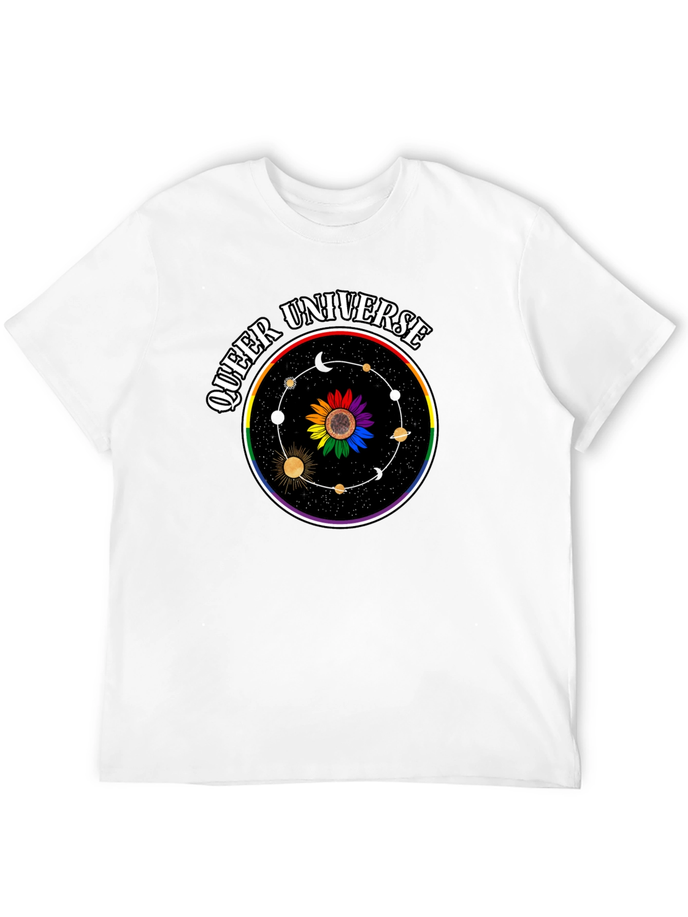 Queer Universe Graphic Tee - Black T-Shirt