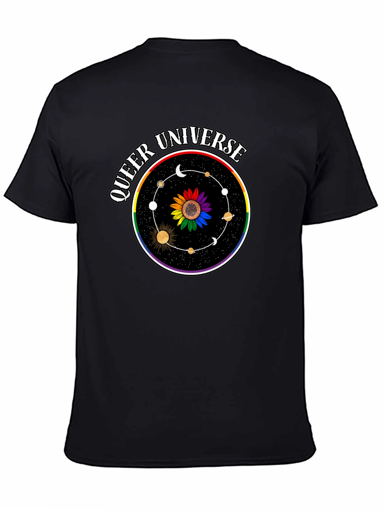 Queer Universe Graphic Tee - Black T-Shirt