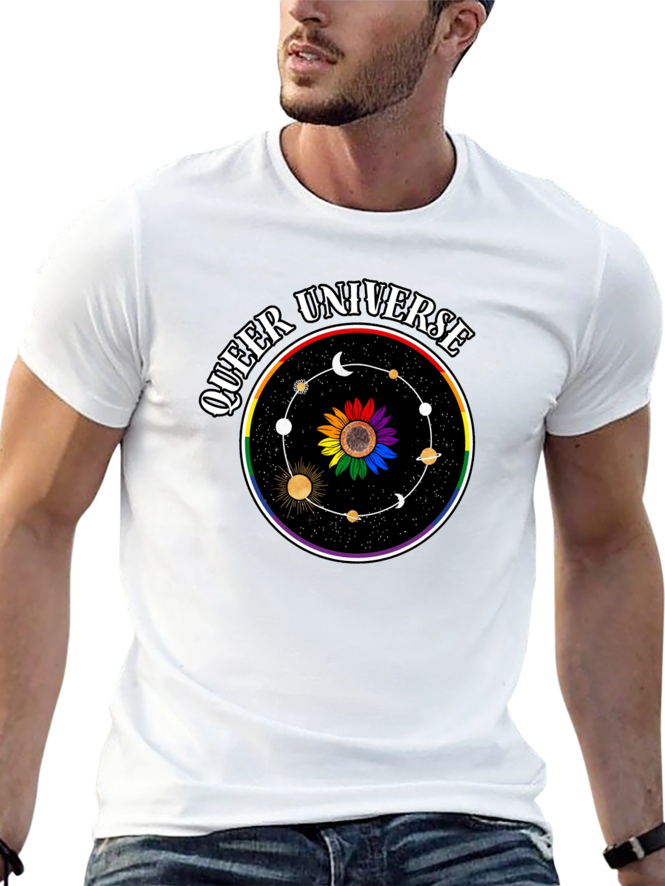 Queer Universe Graphic Tee - Black T-Shirt