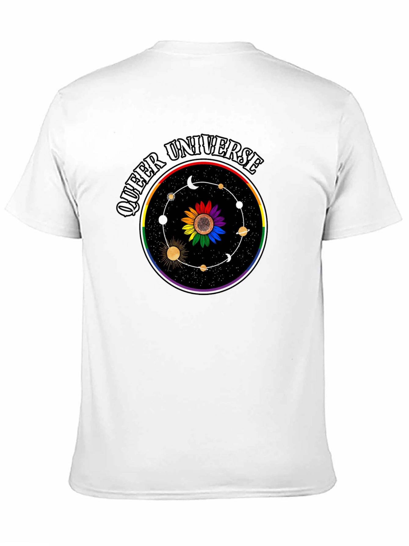 Queer Universe Graphic Tee - Black T-Shirt