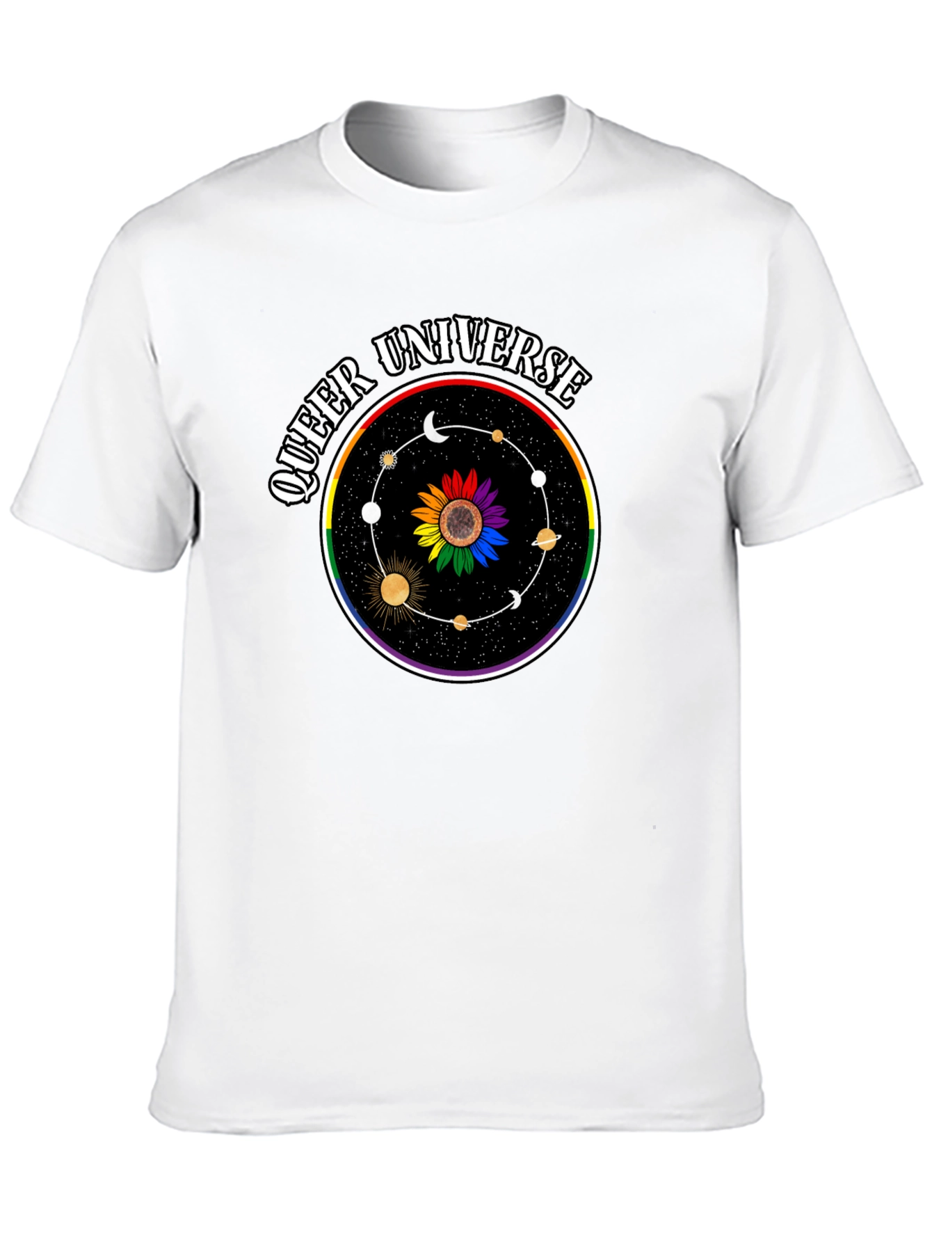 Queer Universe Graphic Tee - Black T-Shirt