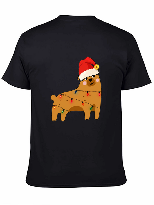 Festive Bear Christmas Lights T-Shirt