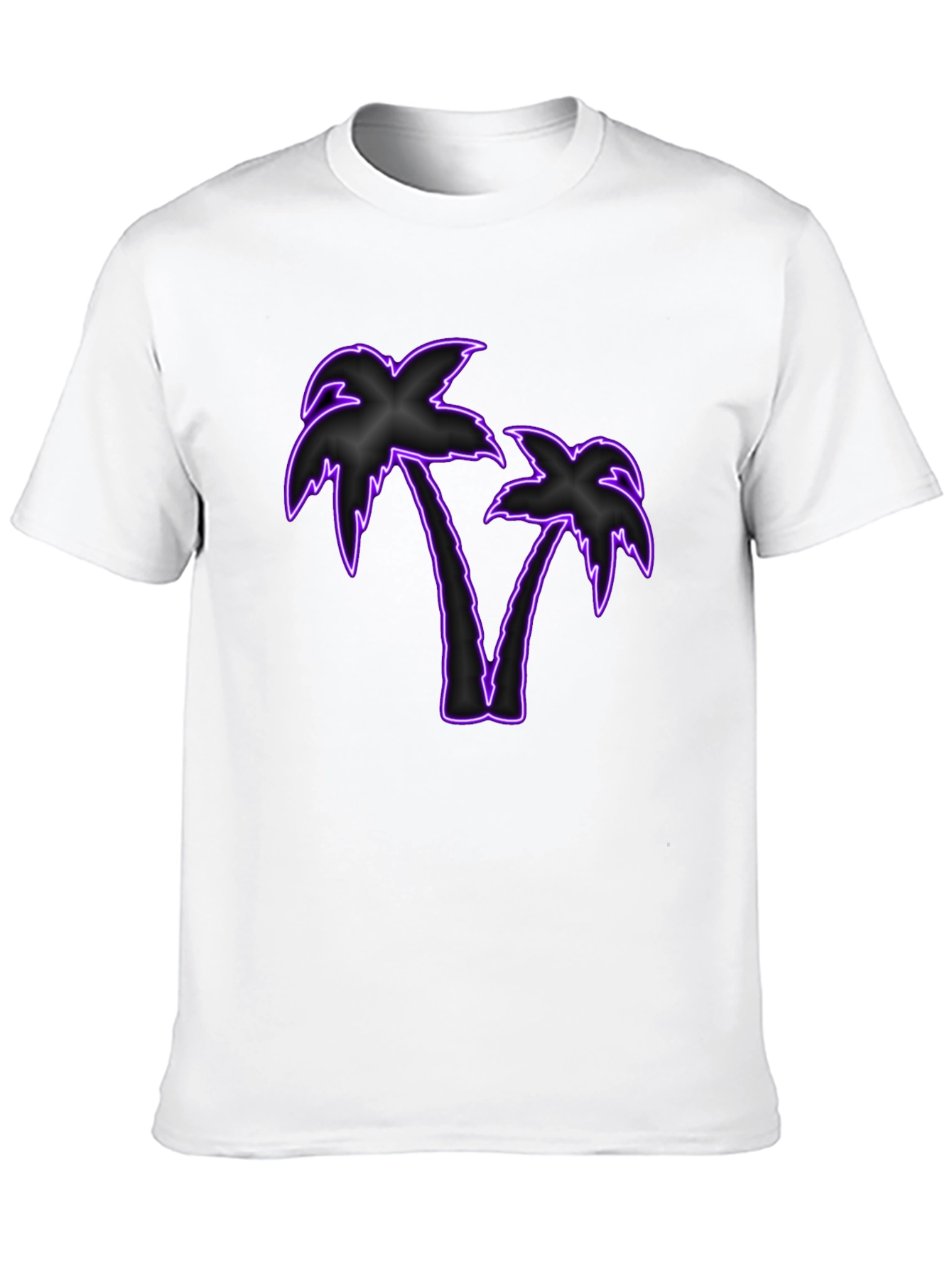 Neon Palm Tree Graphic T-Shirt