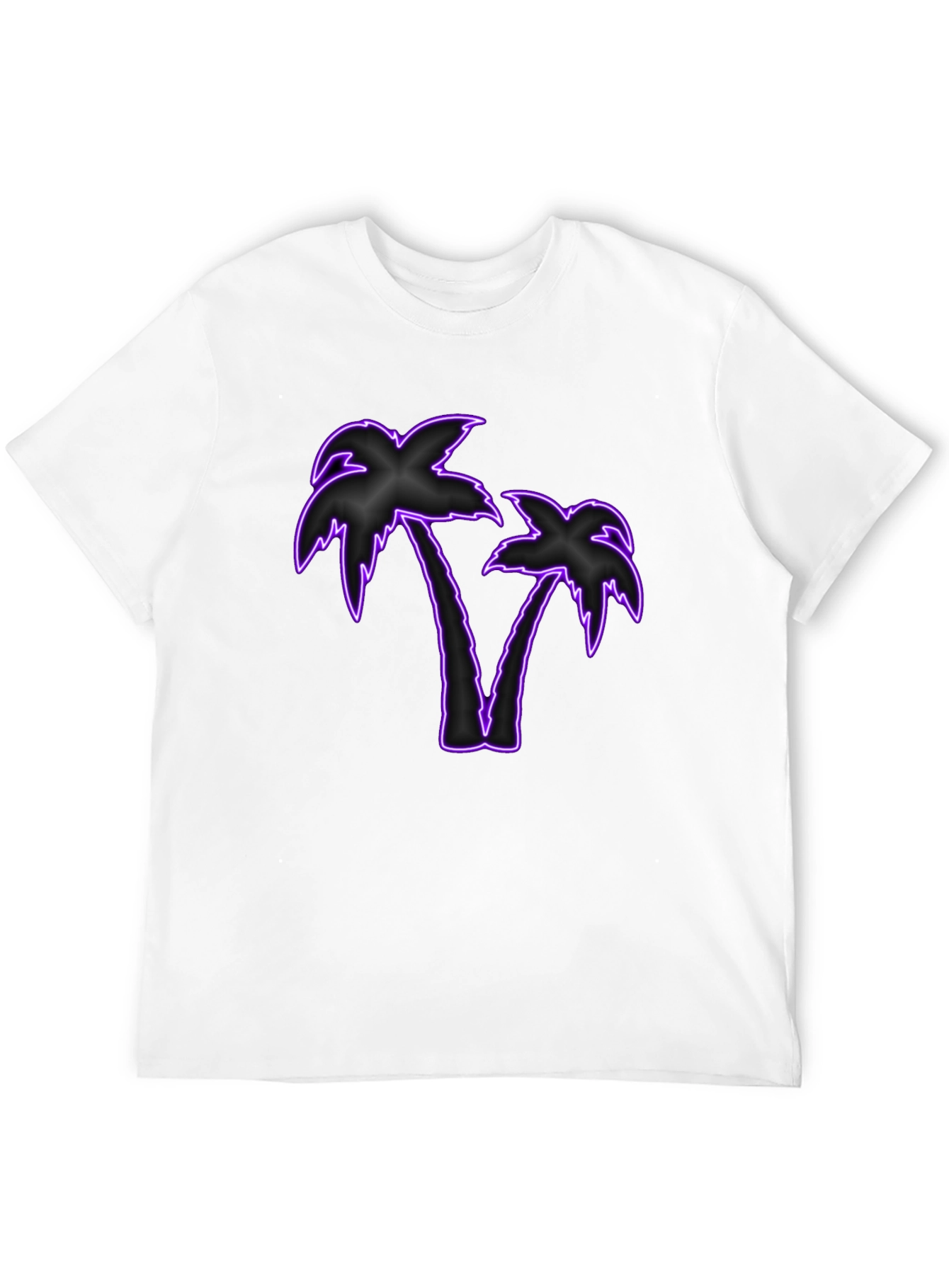 Neon Palm Tree Graphic T-Shirt