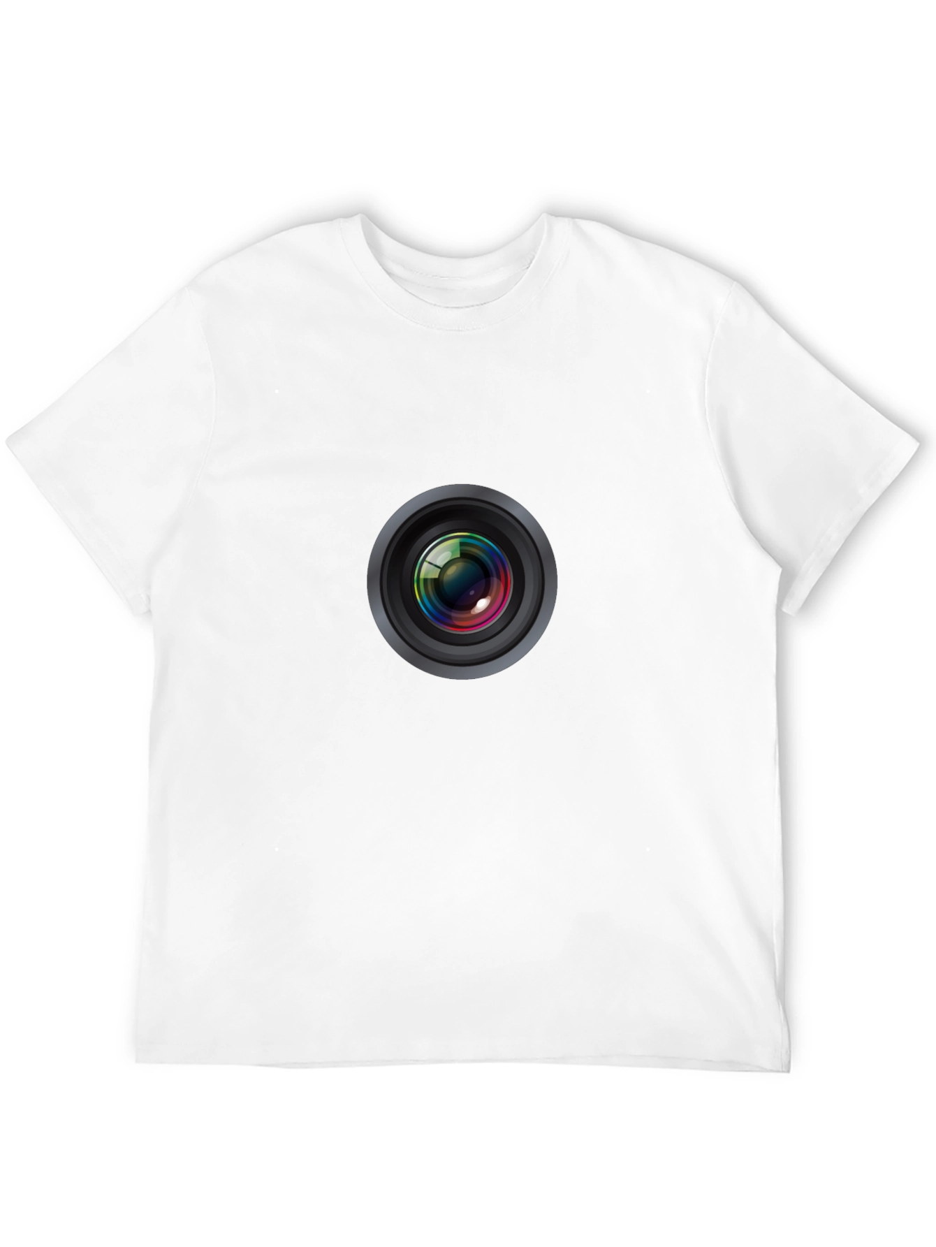 Camera Lens Graphic Tee - Mens Black T-Shirt