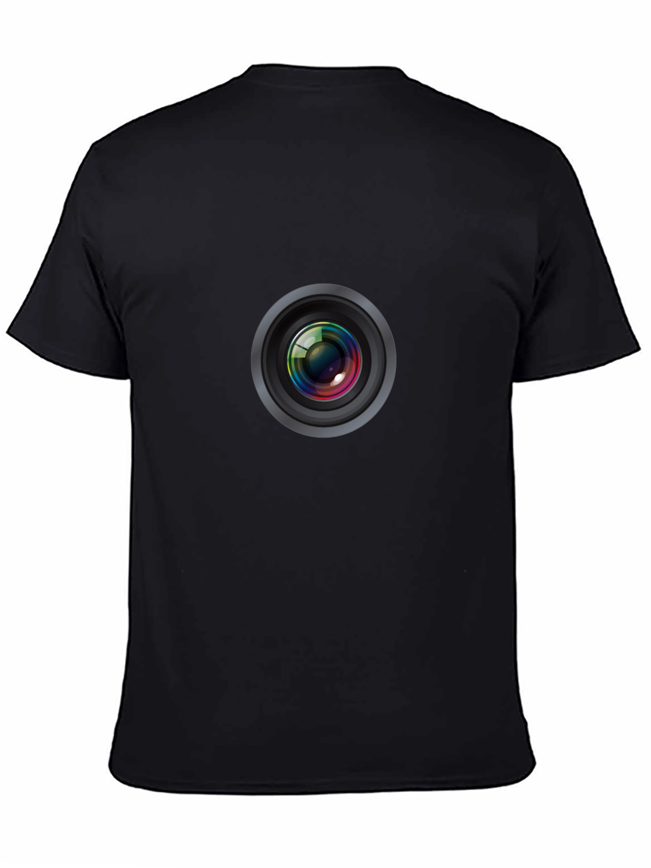Camera Lens Graphic Tee - Mens Black T-Shirt