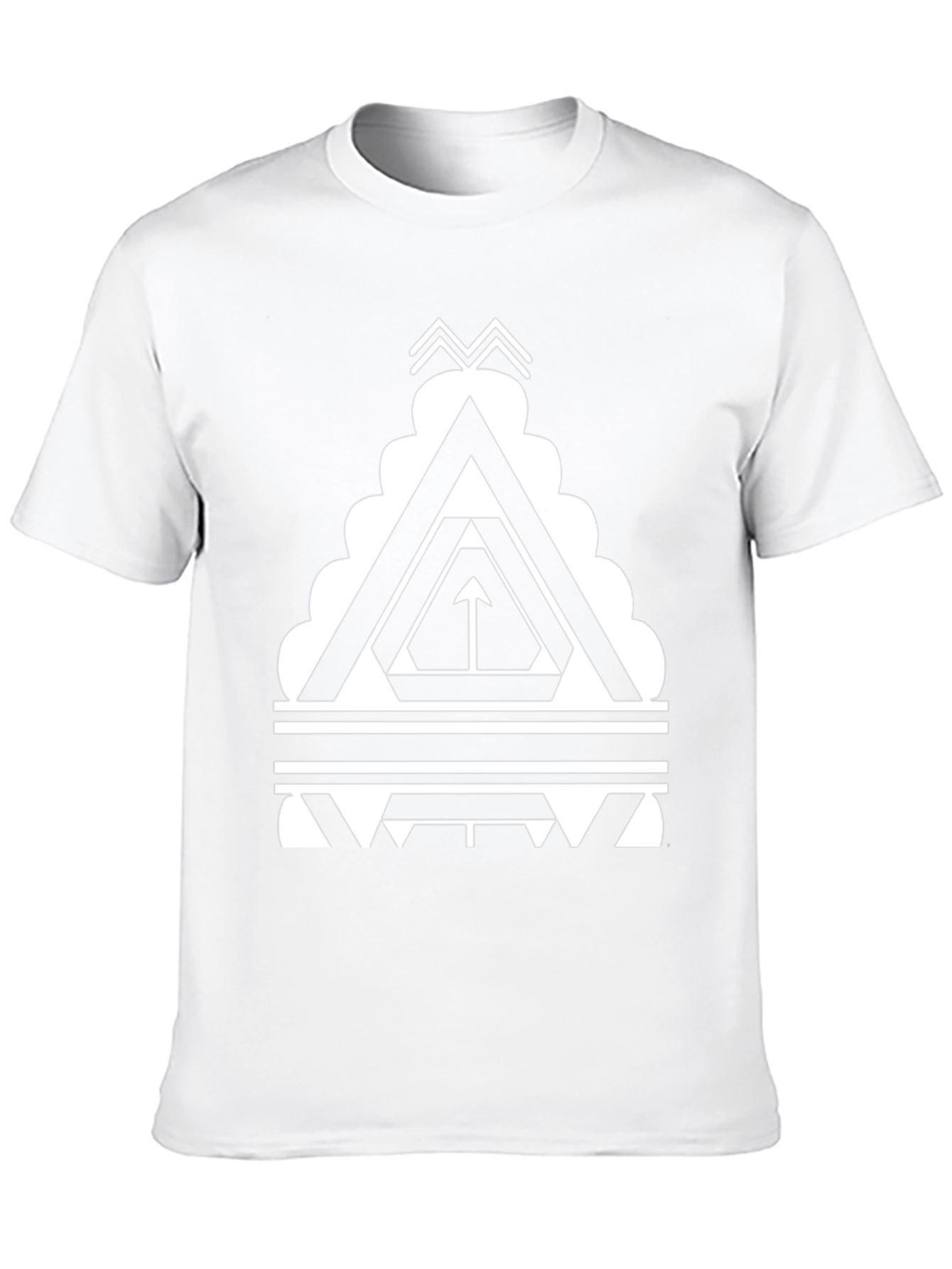 Geometric Triangle T-Shirt - Modern Graphic Tee
