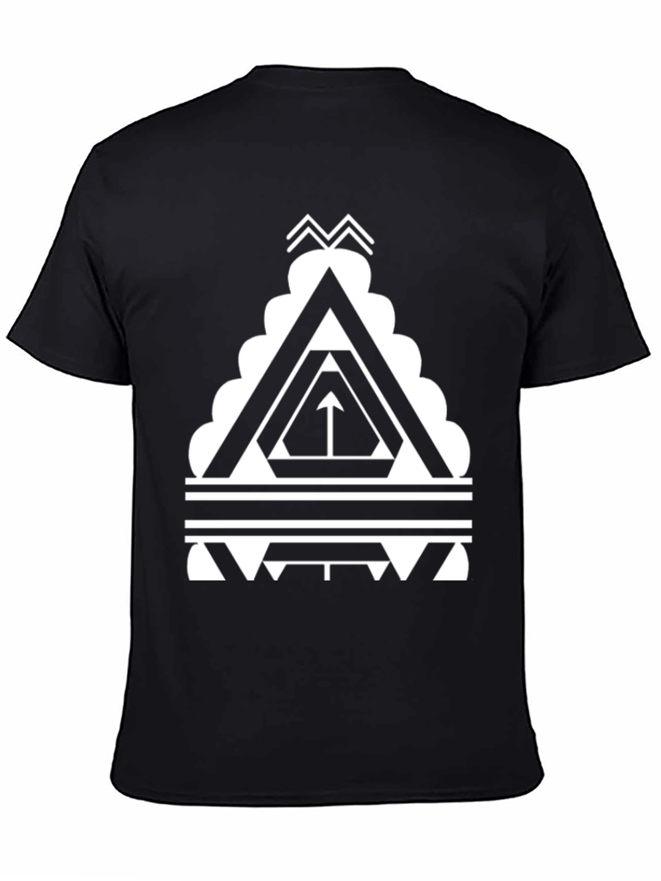 Geometric Triangle T-Shirt - Modern Graphic Tee