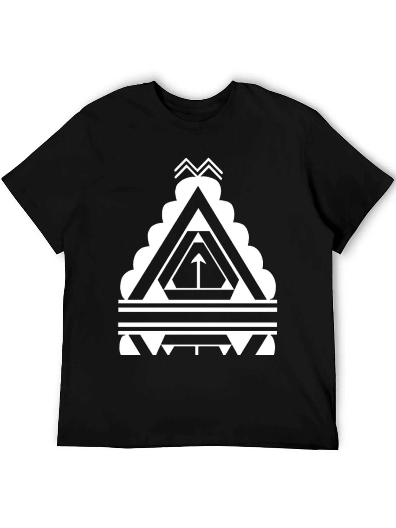 Geometric Triangle T-Shirt - Modern Graphic Tee