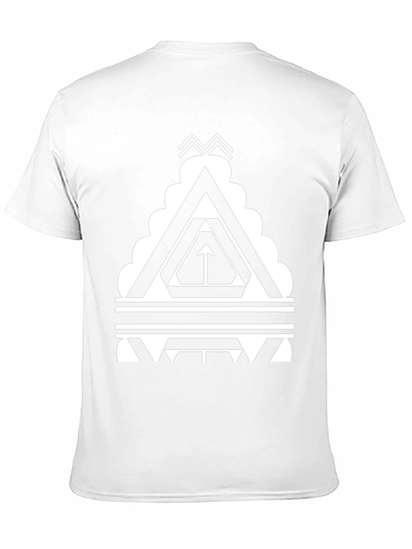 Geometric Triangle T-Shirt - Modern Graphic Tee