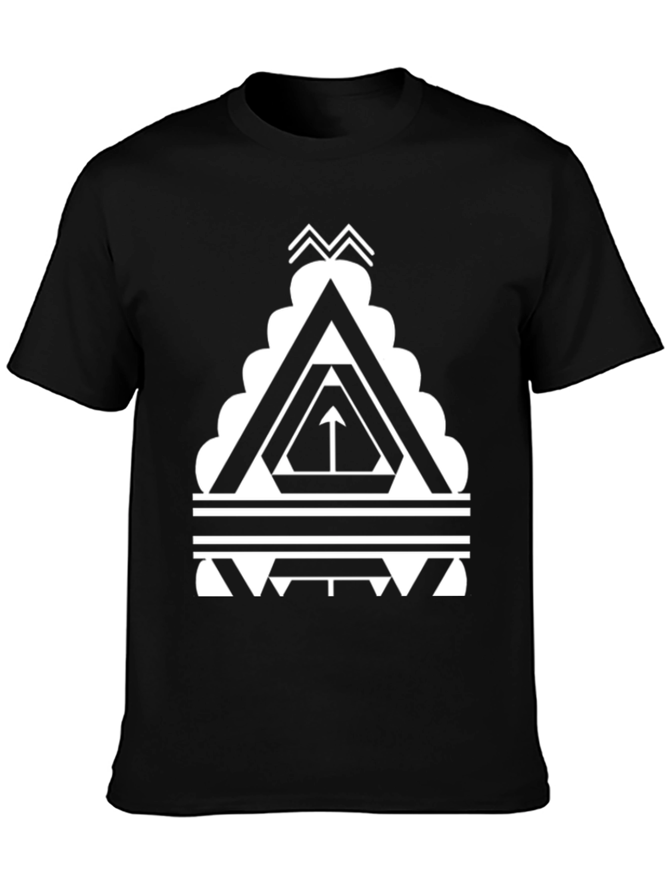 Geometric Triangle T-Shirt - Modern Graphic Tee