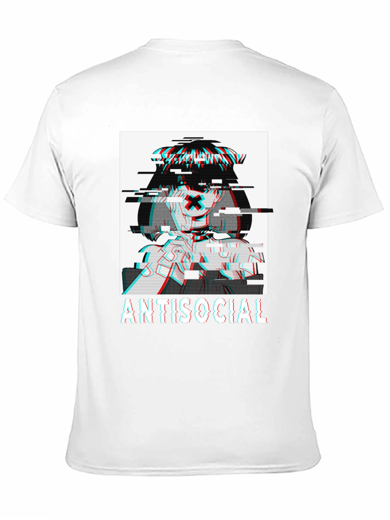 Antisocial Glitch Anime T-Shirt