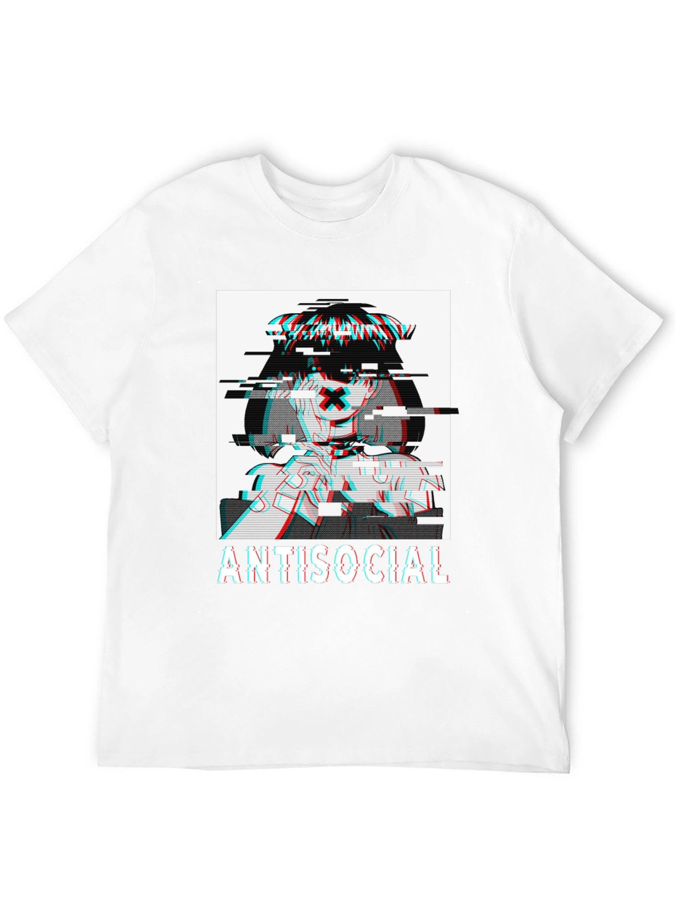 Antisocial Glitch Anime T-Shirt