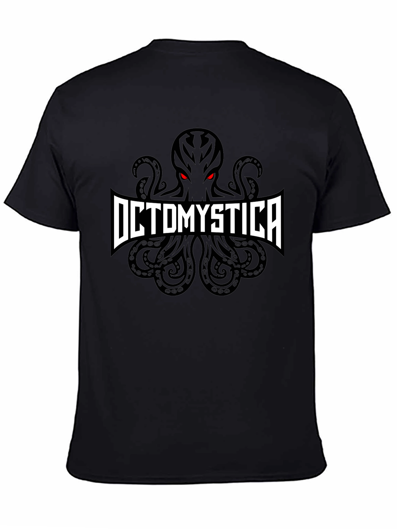 Octomystica Graphic Print Black T-Shirt