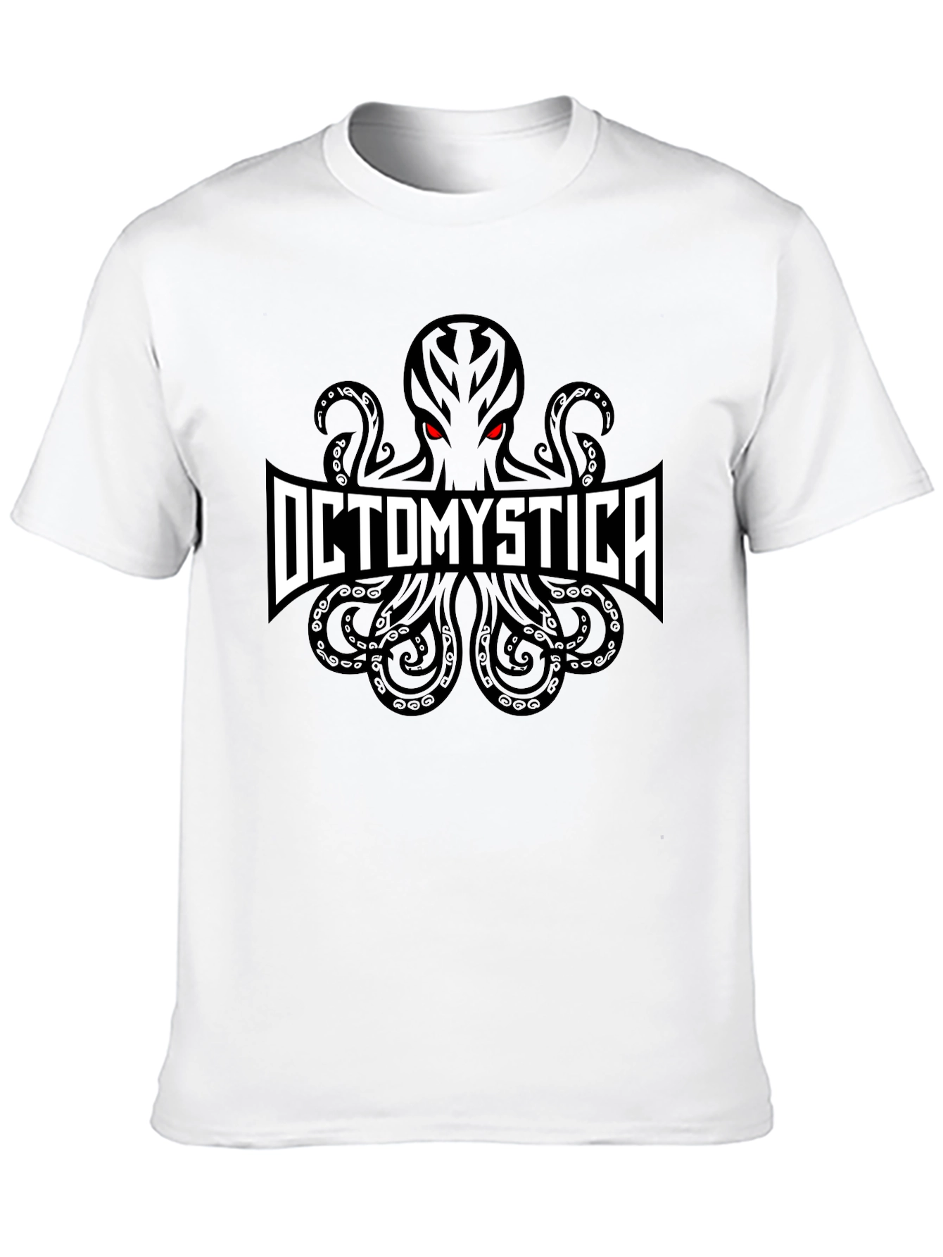 Octomystica Graphic Print Black T-Shirt