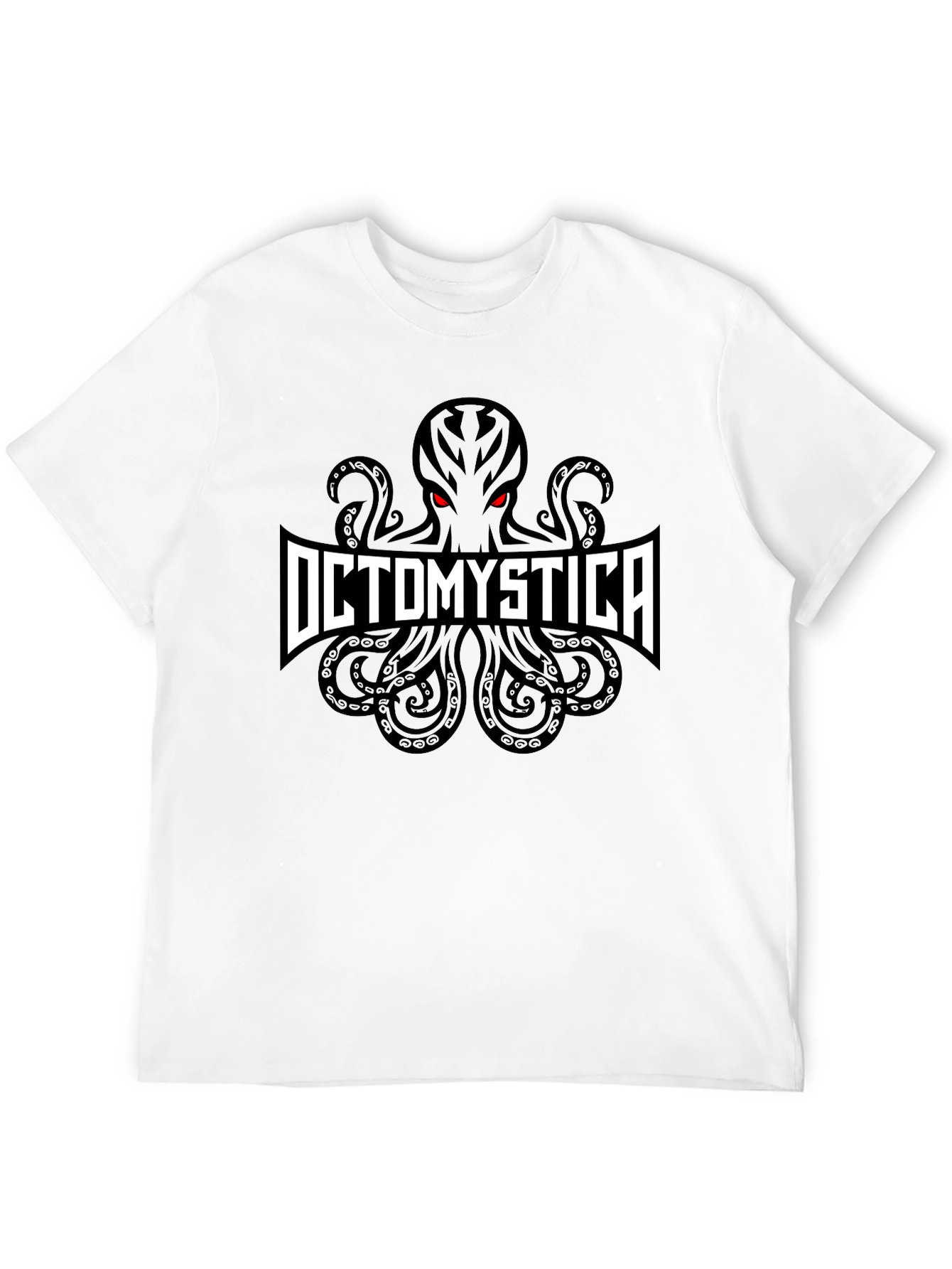 Octomystica Graphic Print Black T-Shirt