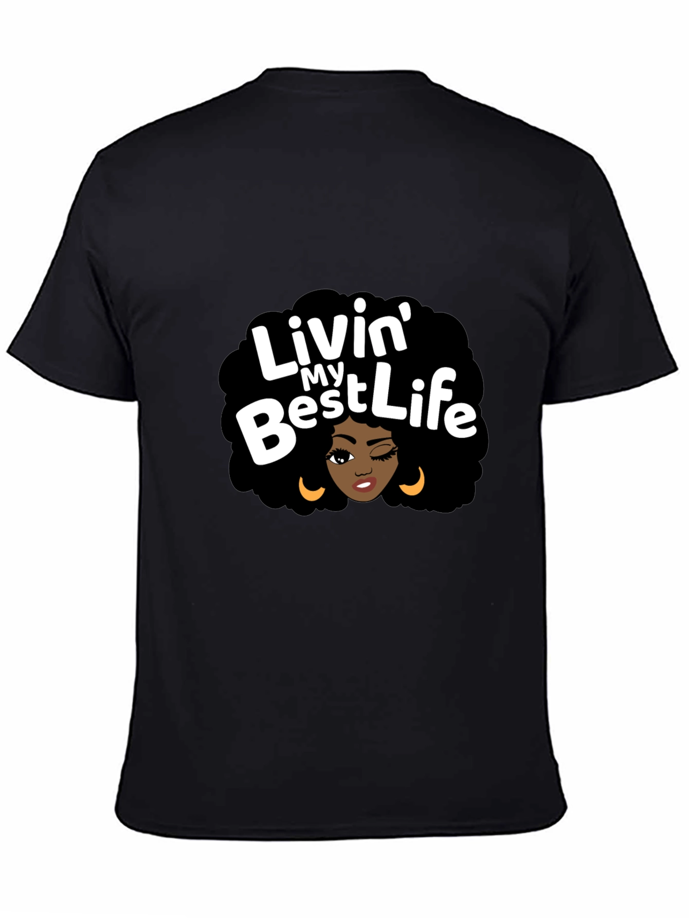 Livin My Best Life Black T-Shirt