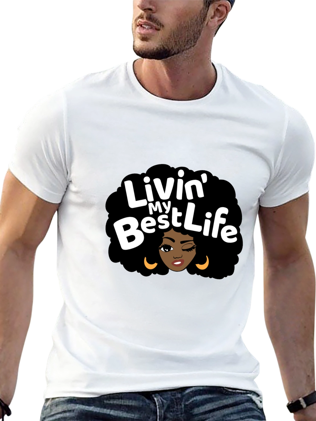 Livin My Best Life Black T-Shirt