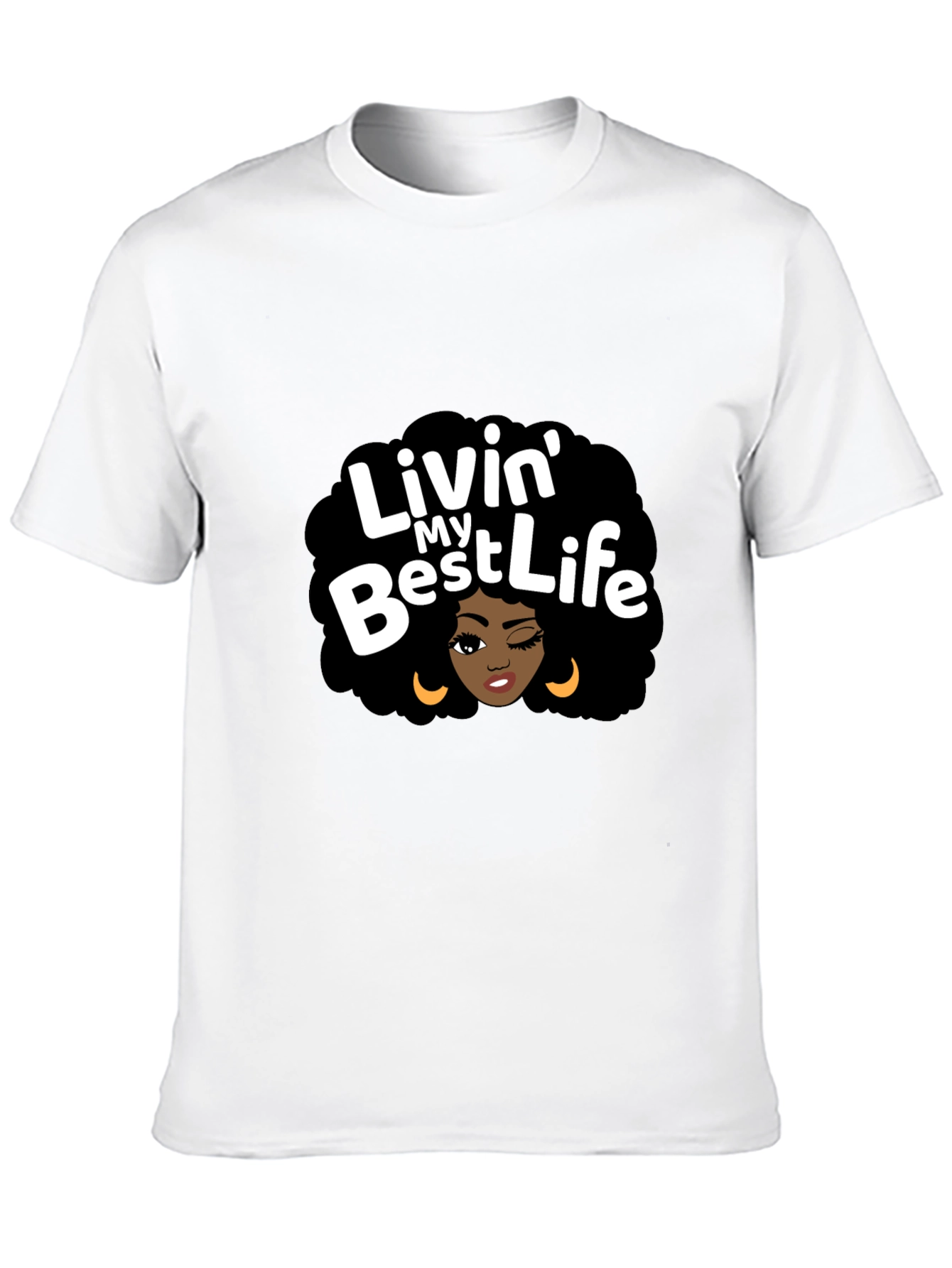 Livin My Best Life Black T-Shirt