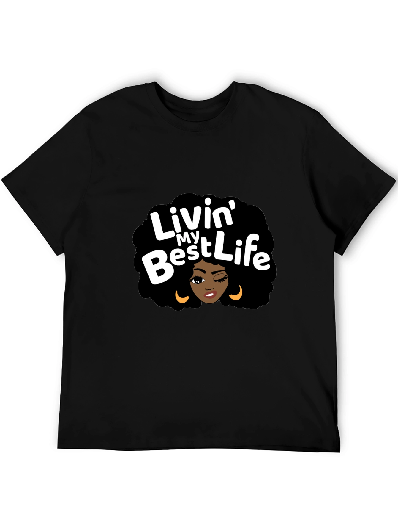 Livin My Best Life Black T-Shirt