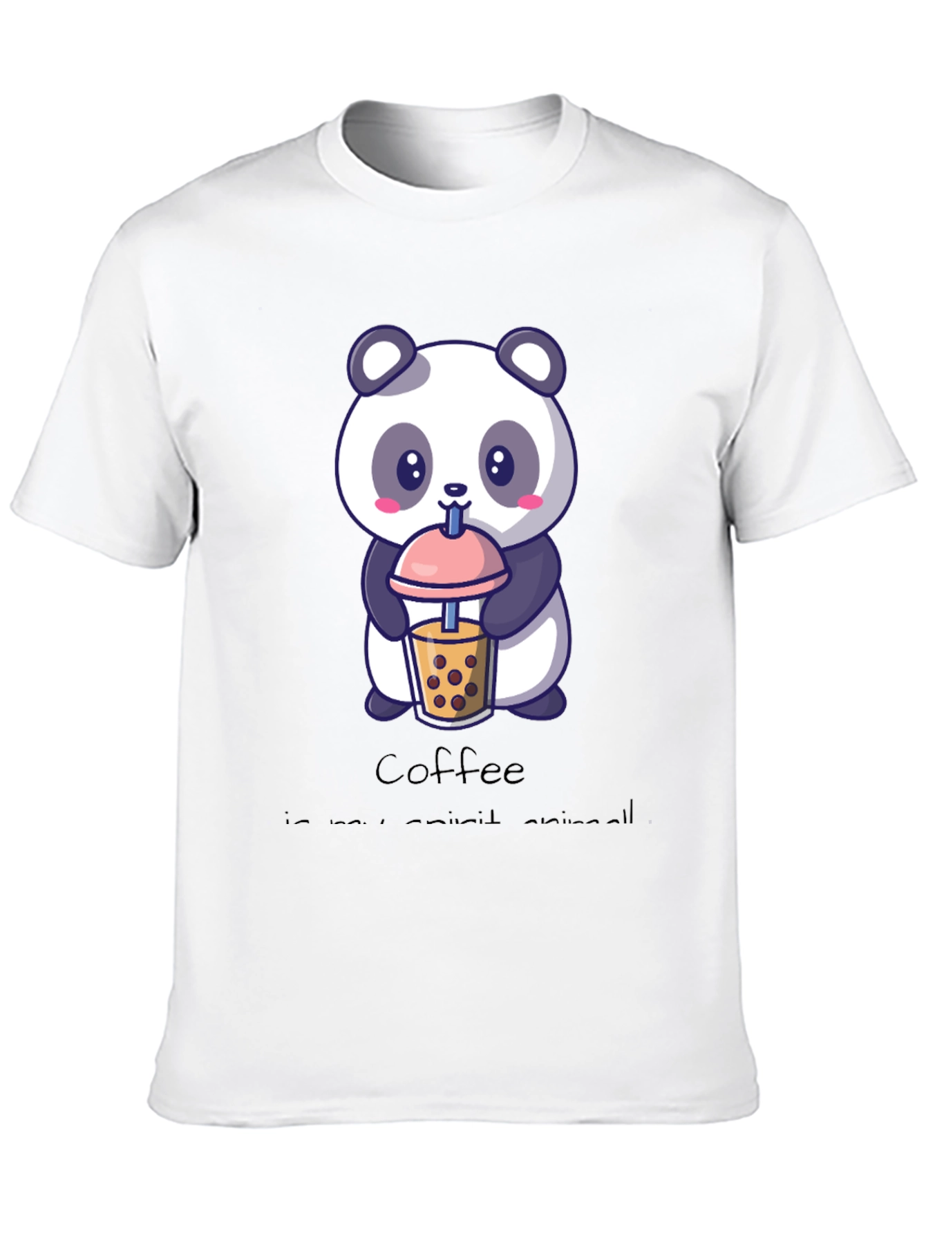 Cute Panda Coffee Lover T-Shirt