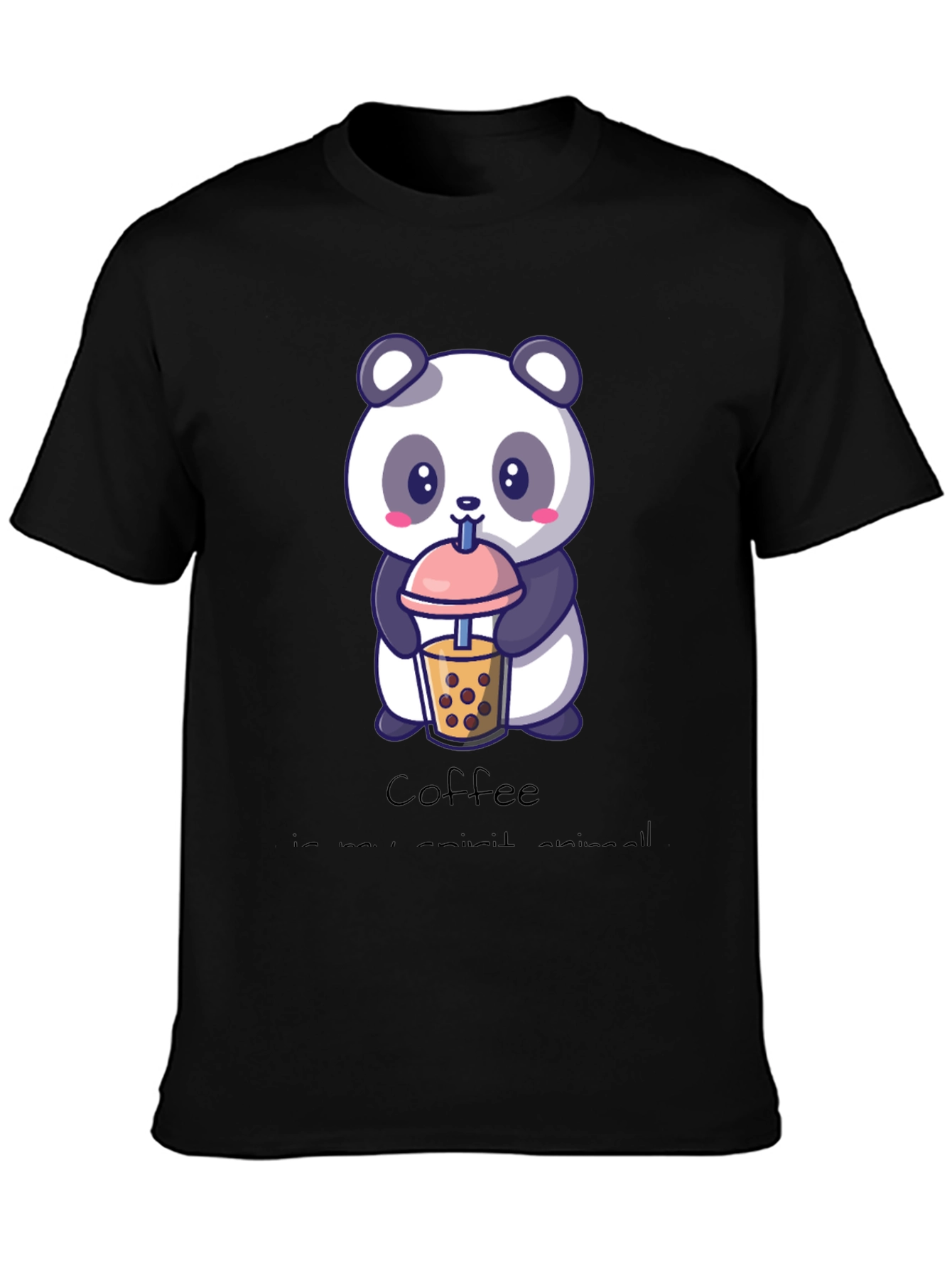 Cute Panda Coffee Lover T-Shirt
