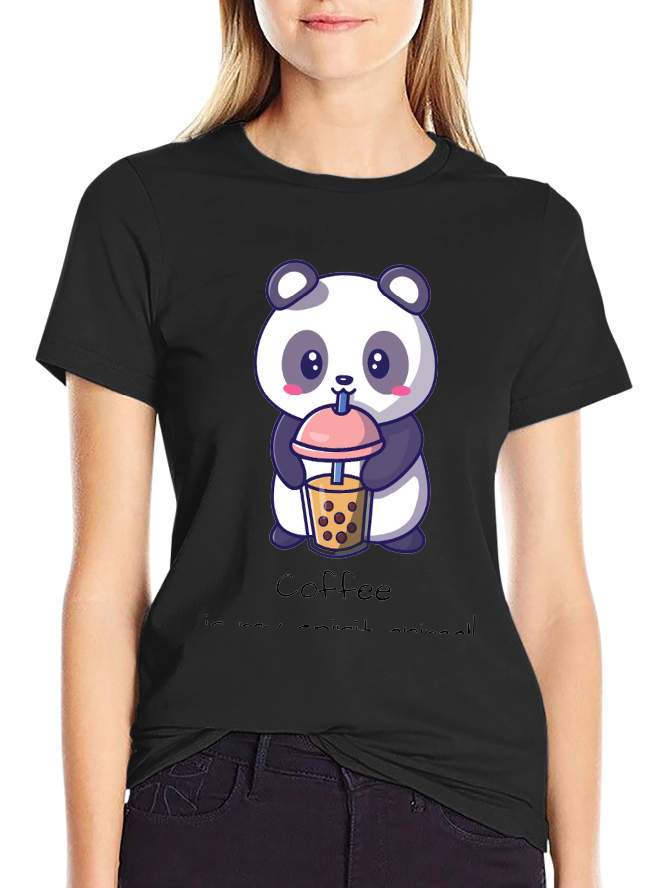 Cute Panda Coffee Lover T-Shirt