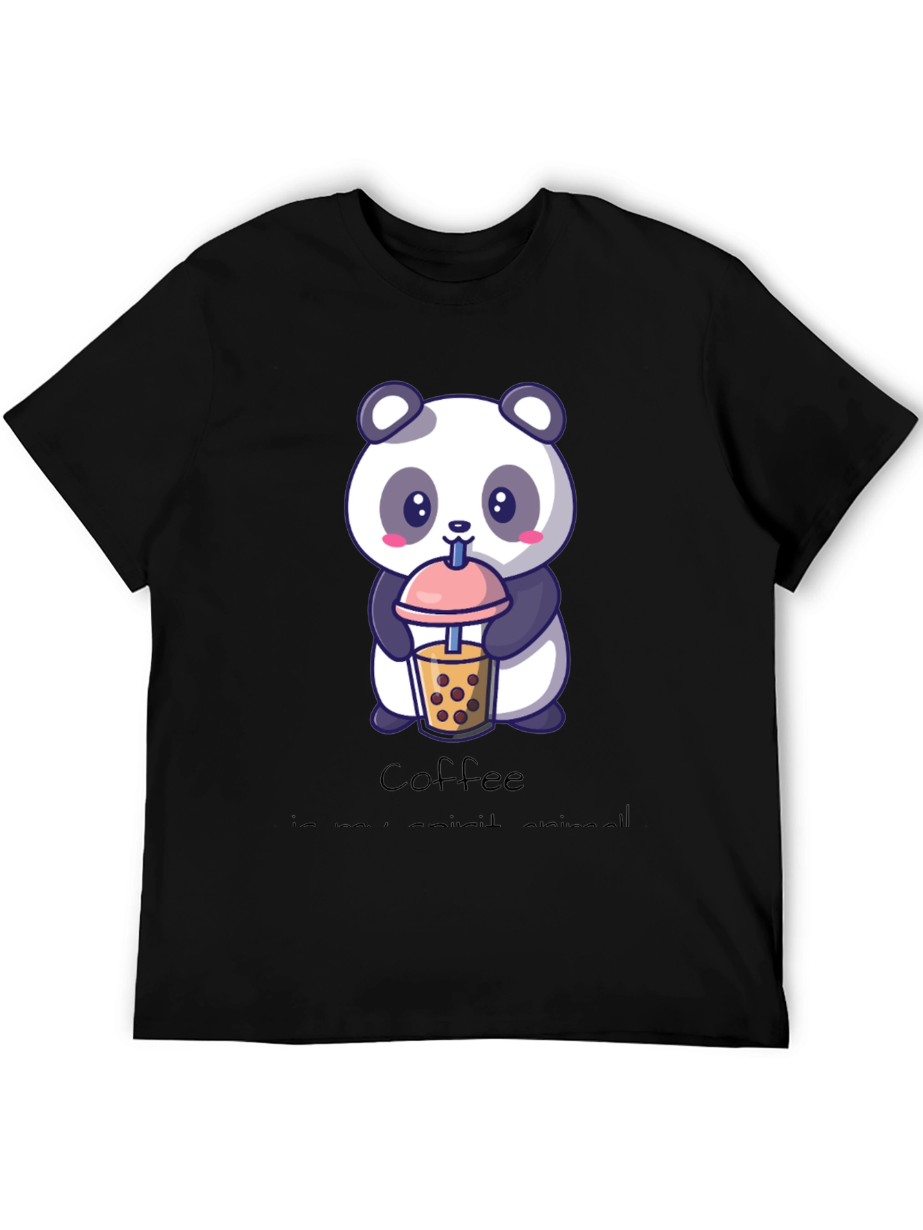 Cute Panda Coffee Lover T-Shirt