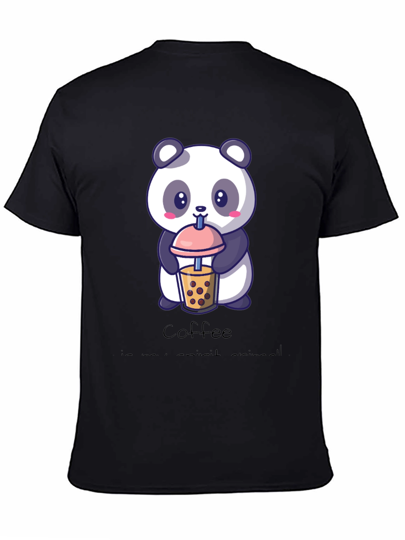 Cute Panda Coffee Lover T-Shirt
