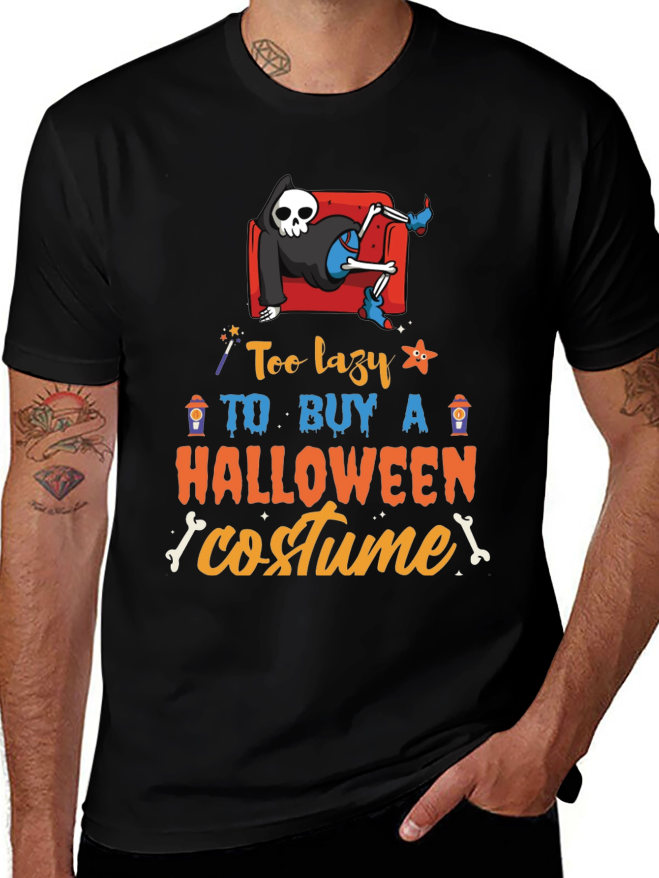 Lazy Halloween Costume T-Shirt