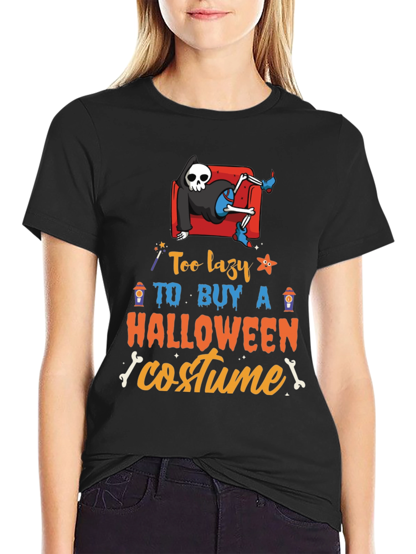 Lazy Halloween Costume T-Shirt