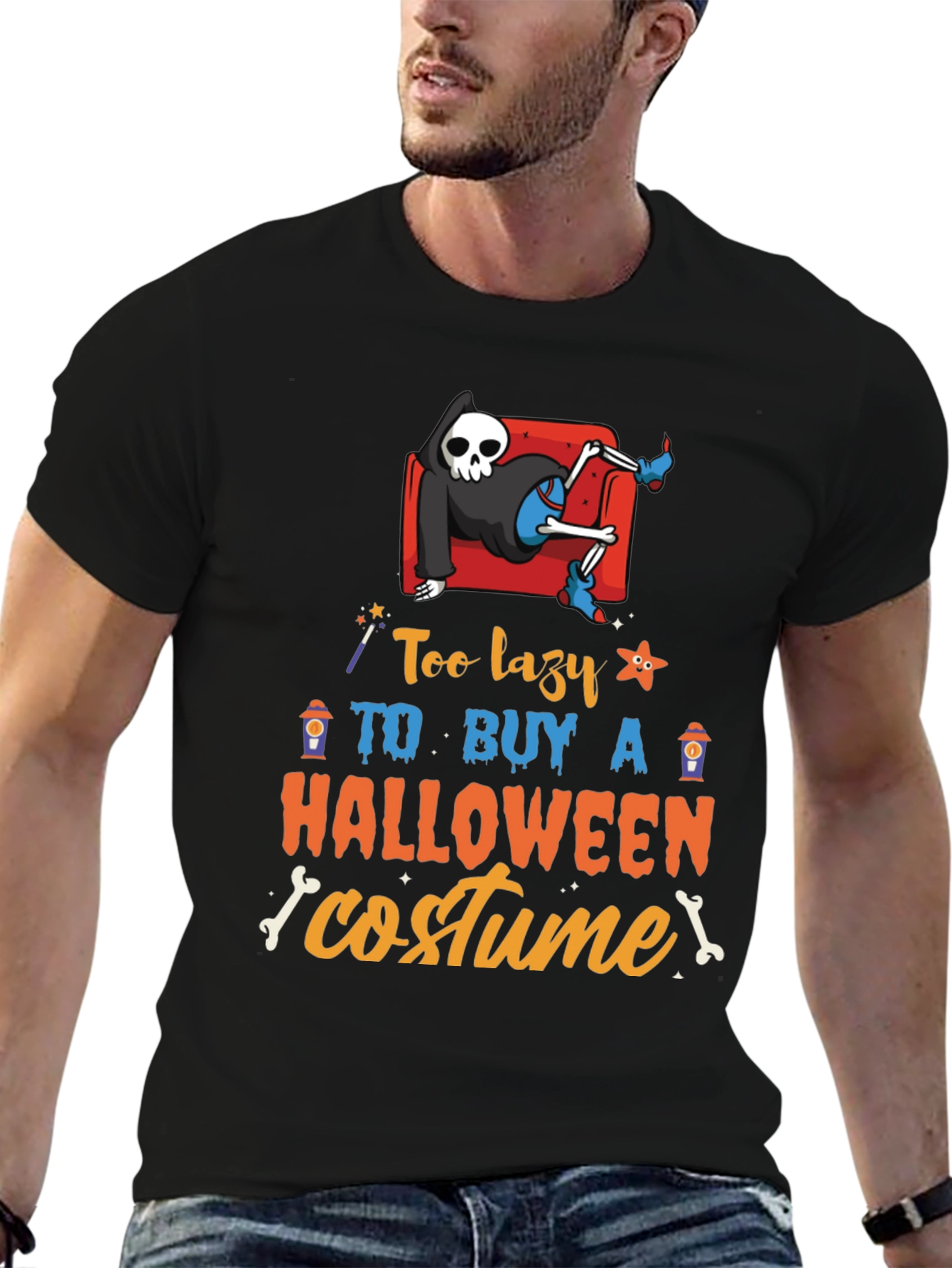 Lazy Halloween Costume T-Shirt